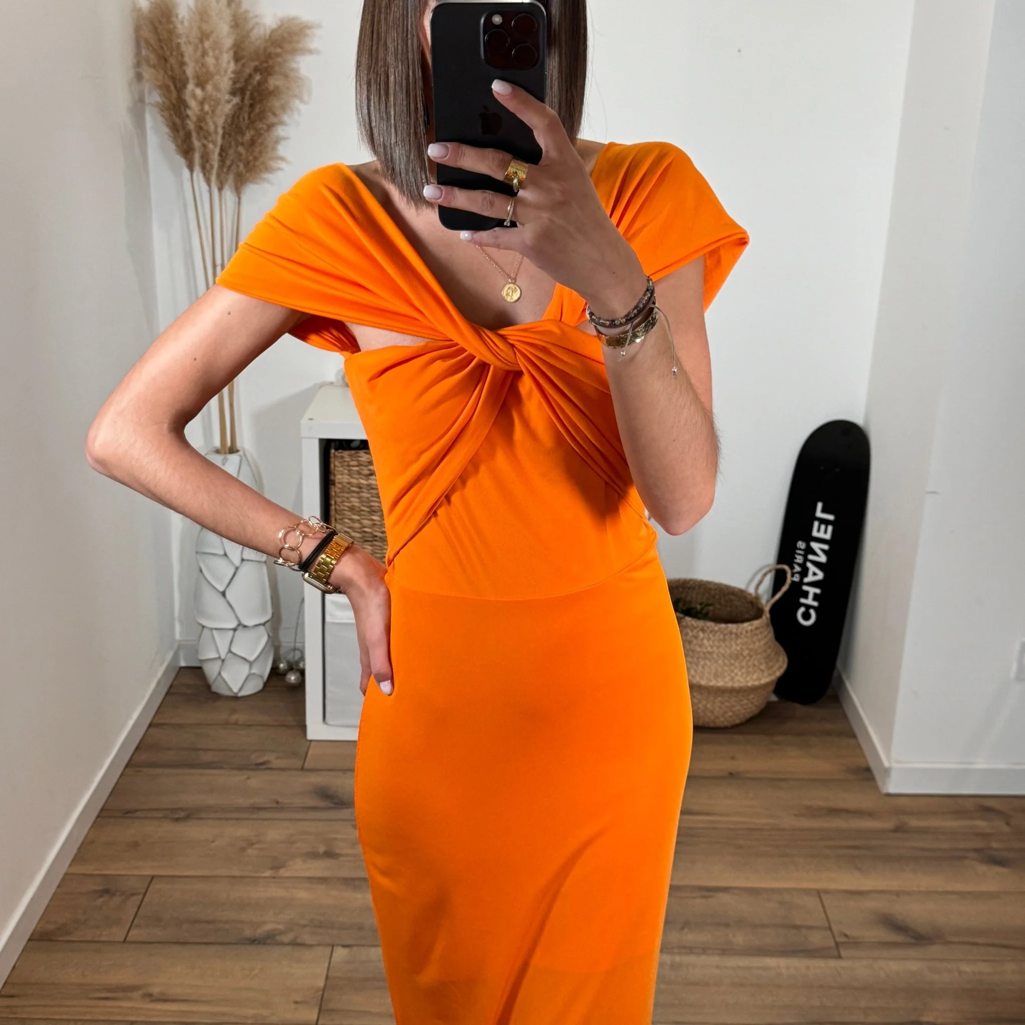 ROBE ORANGE NOELIA - Image 3