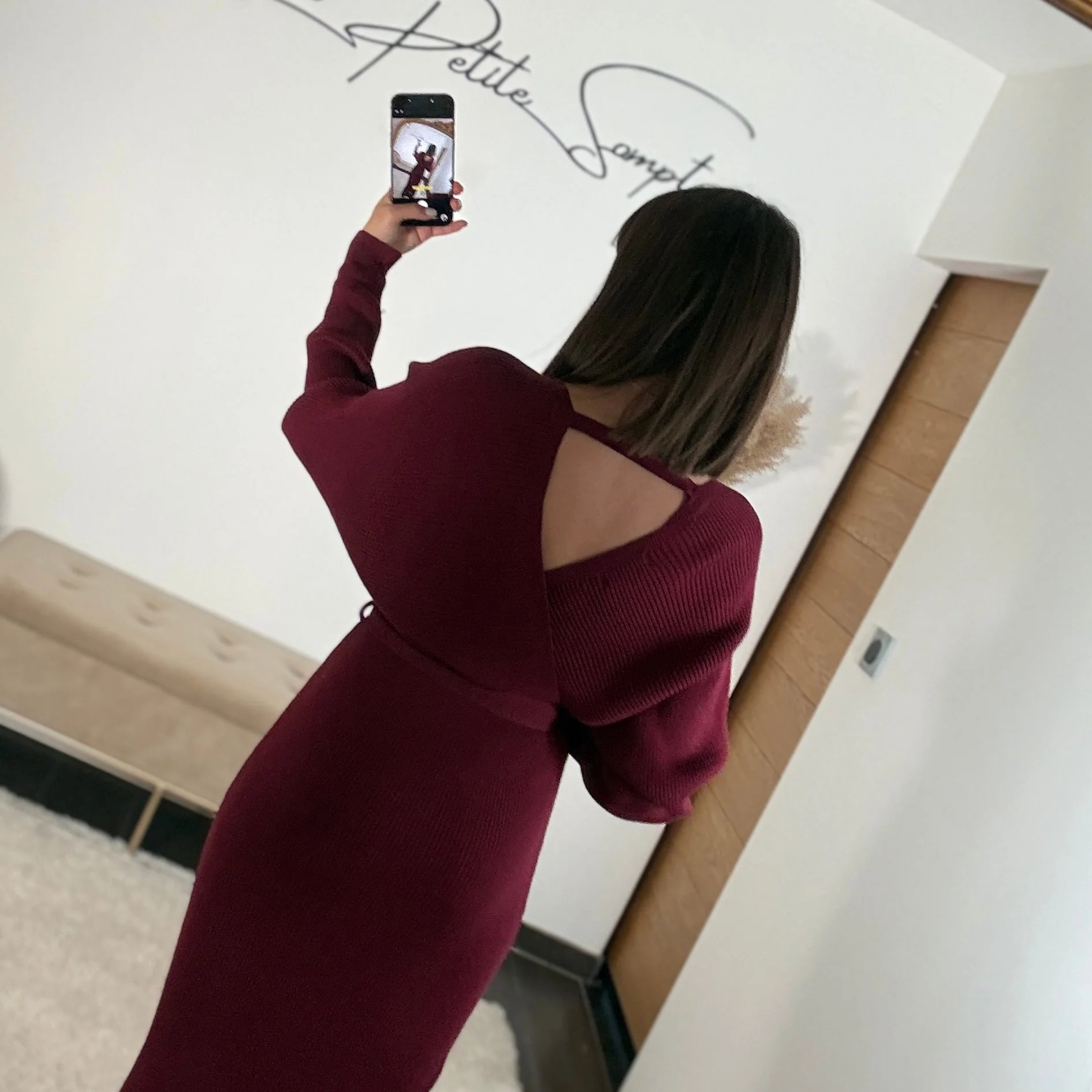 ROBE PULL BORDEAUX ANAIS - Image 4