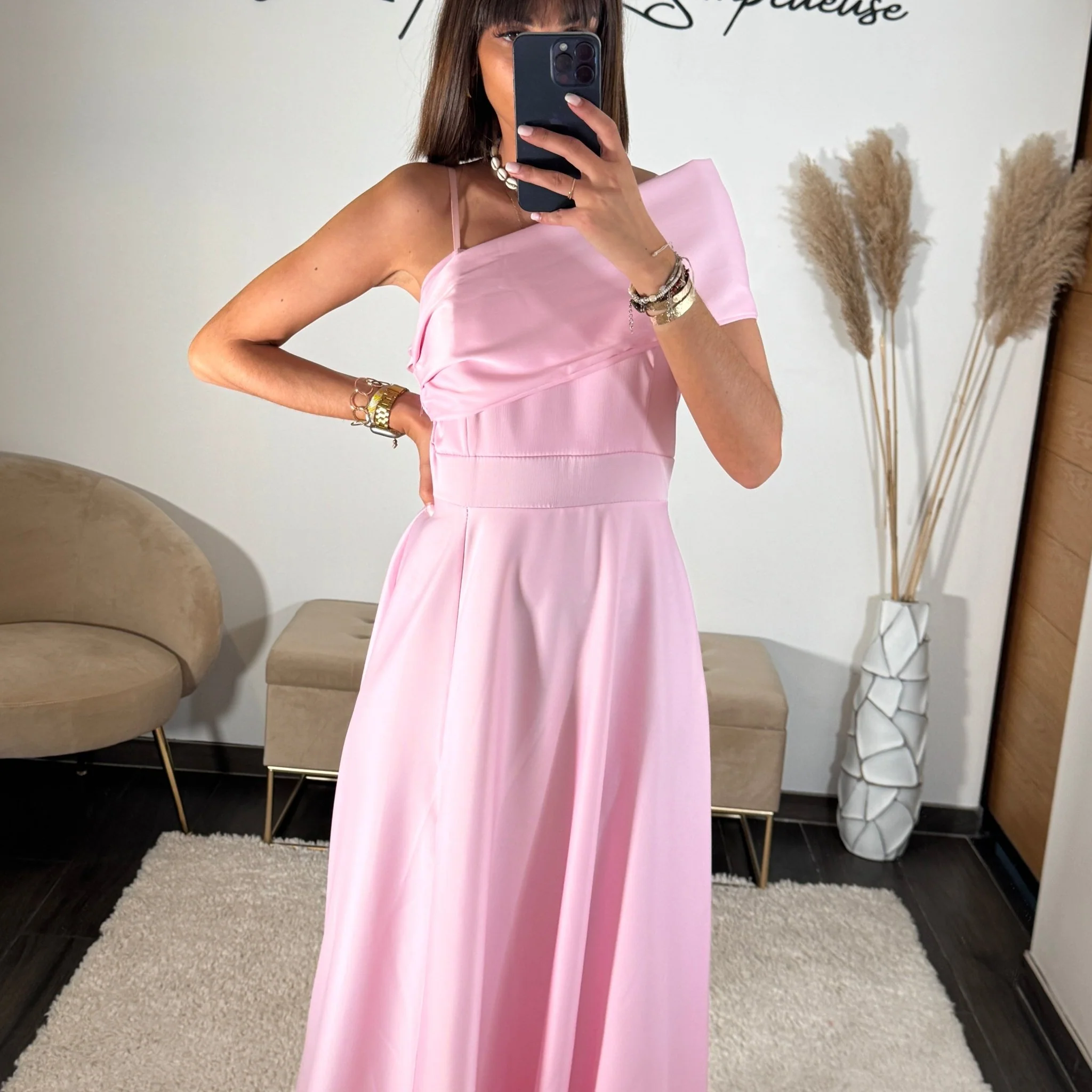 ROBE SATIN ROSE CLASSY - Image 3