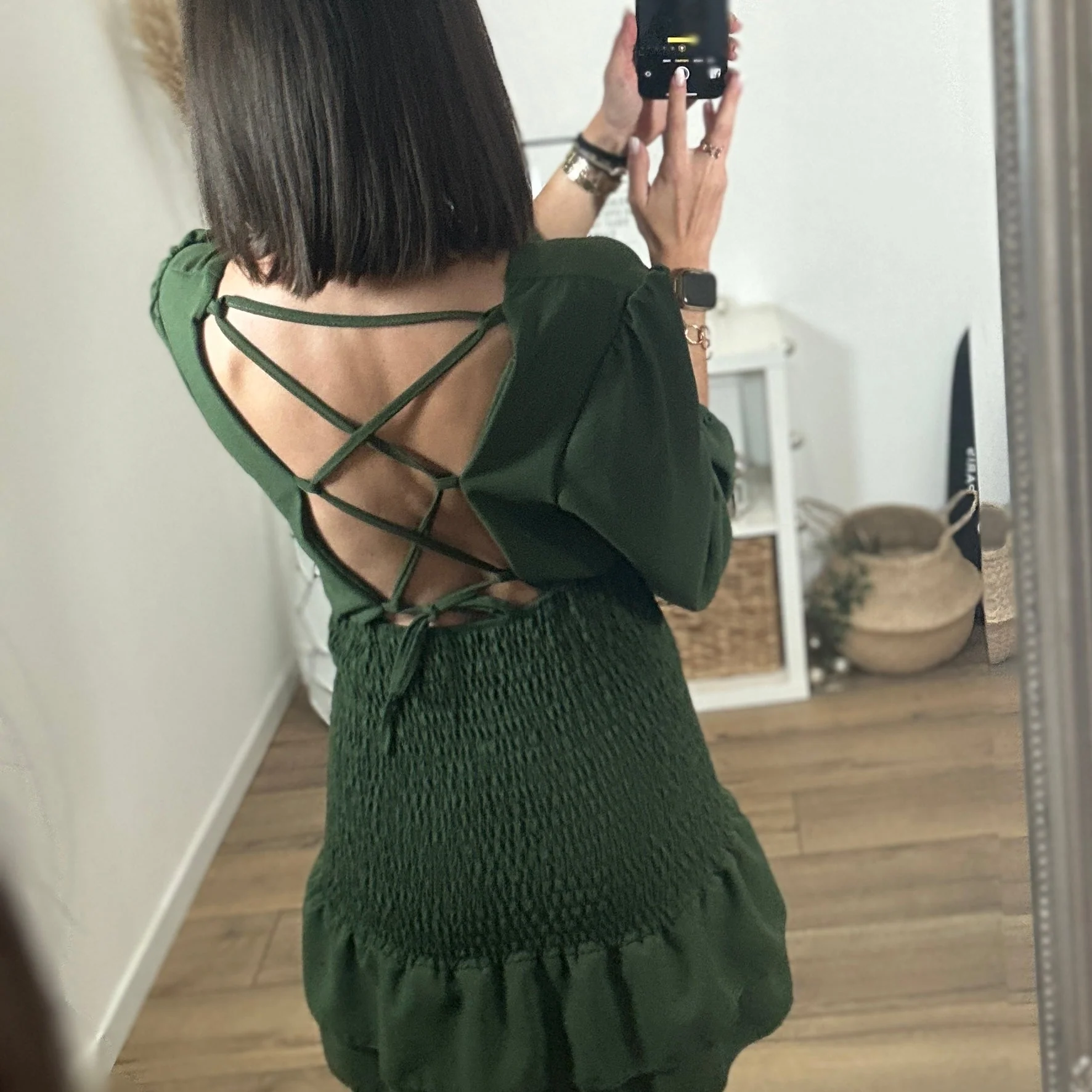 ROBE SMOKE KAKI MORGANE - Image 2