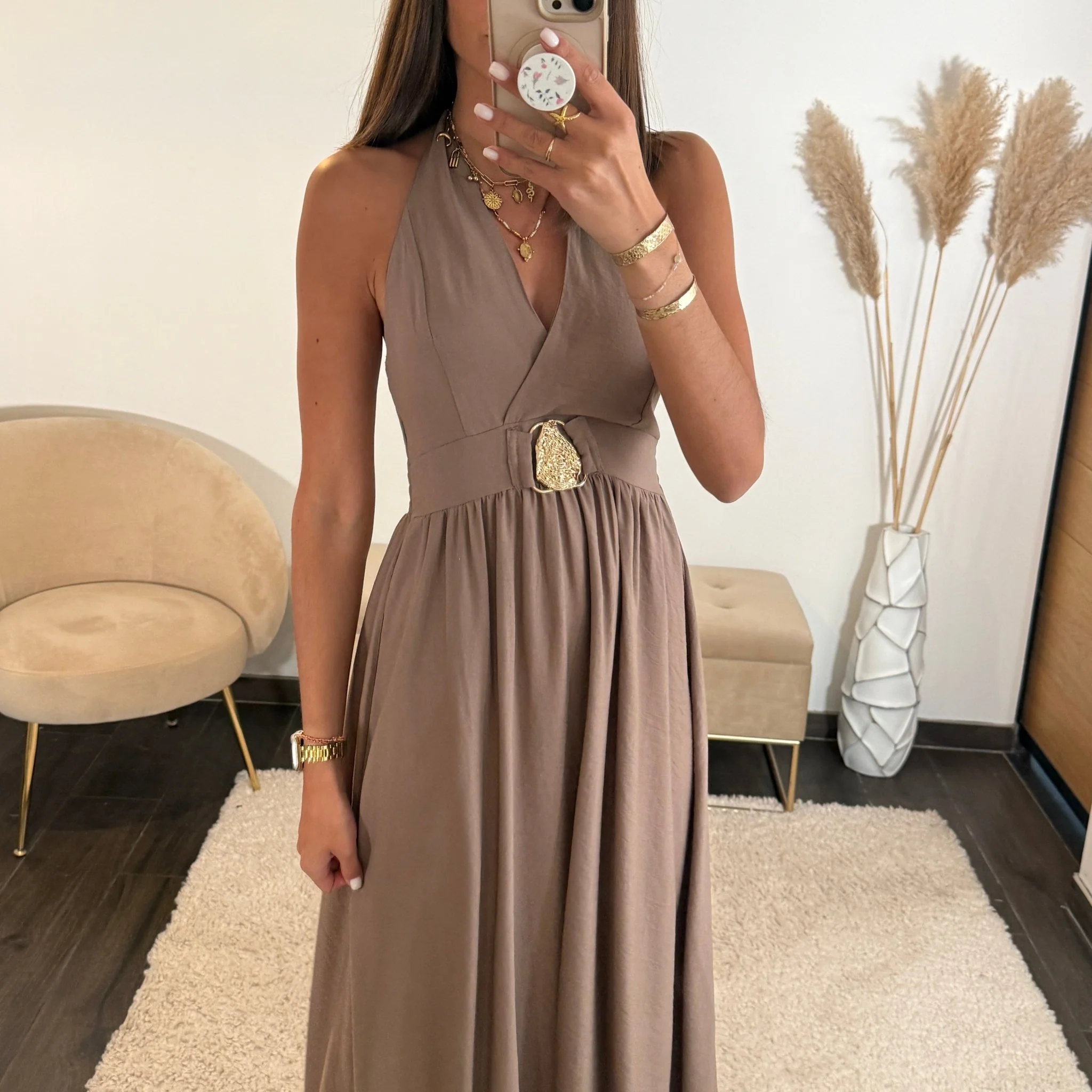 ROBE TAUPE CORRINA - Image 3