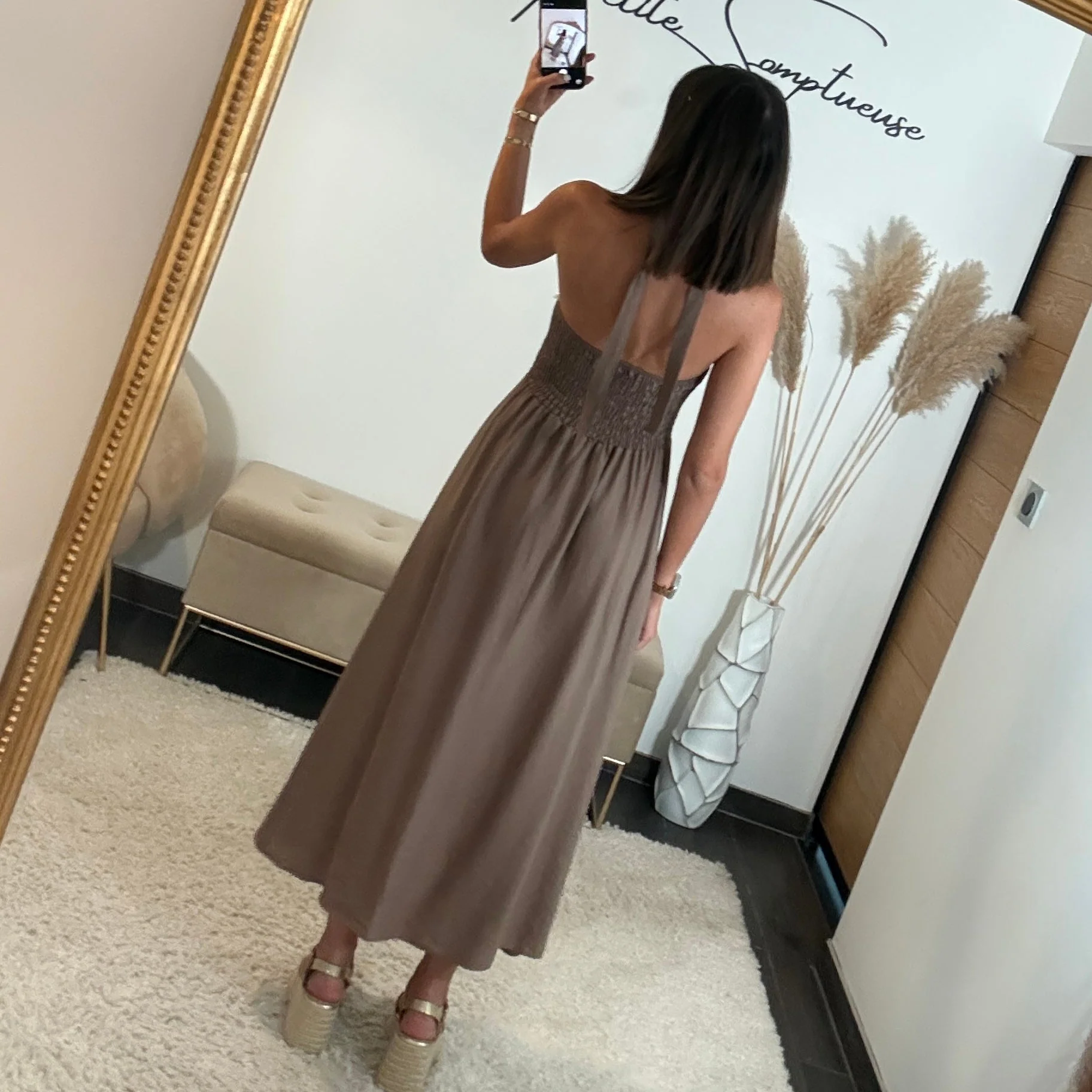 ROBE TAUPE CORRINA - Image 4