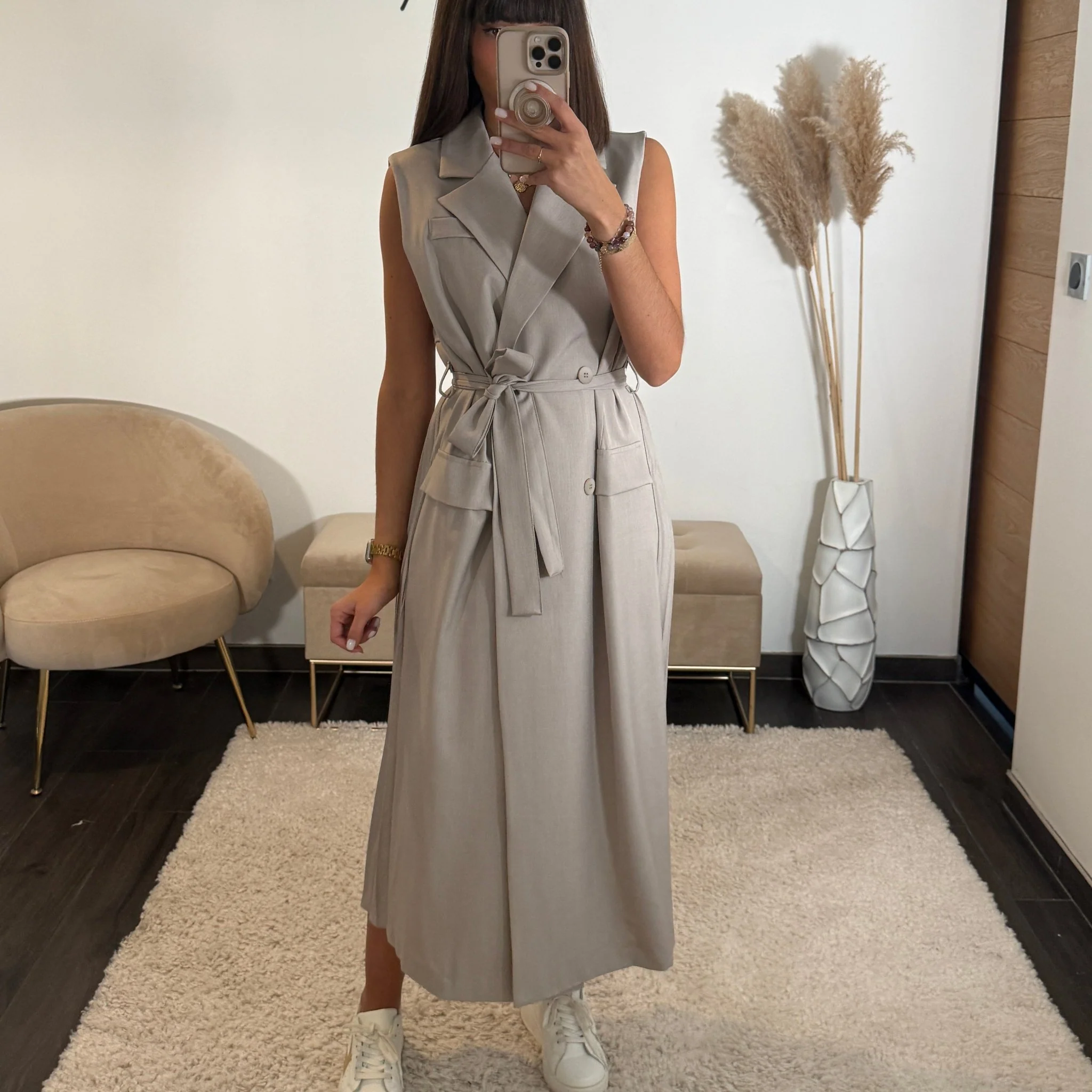 ROBE TAUPE HELENA