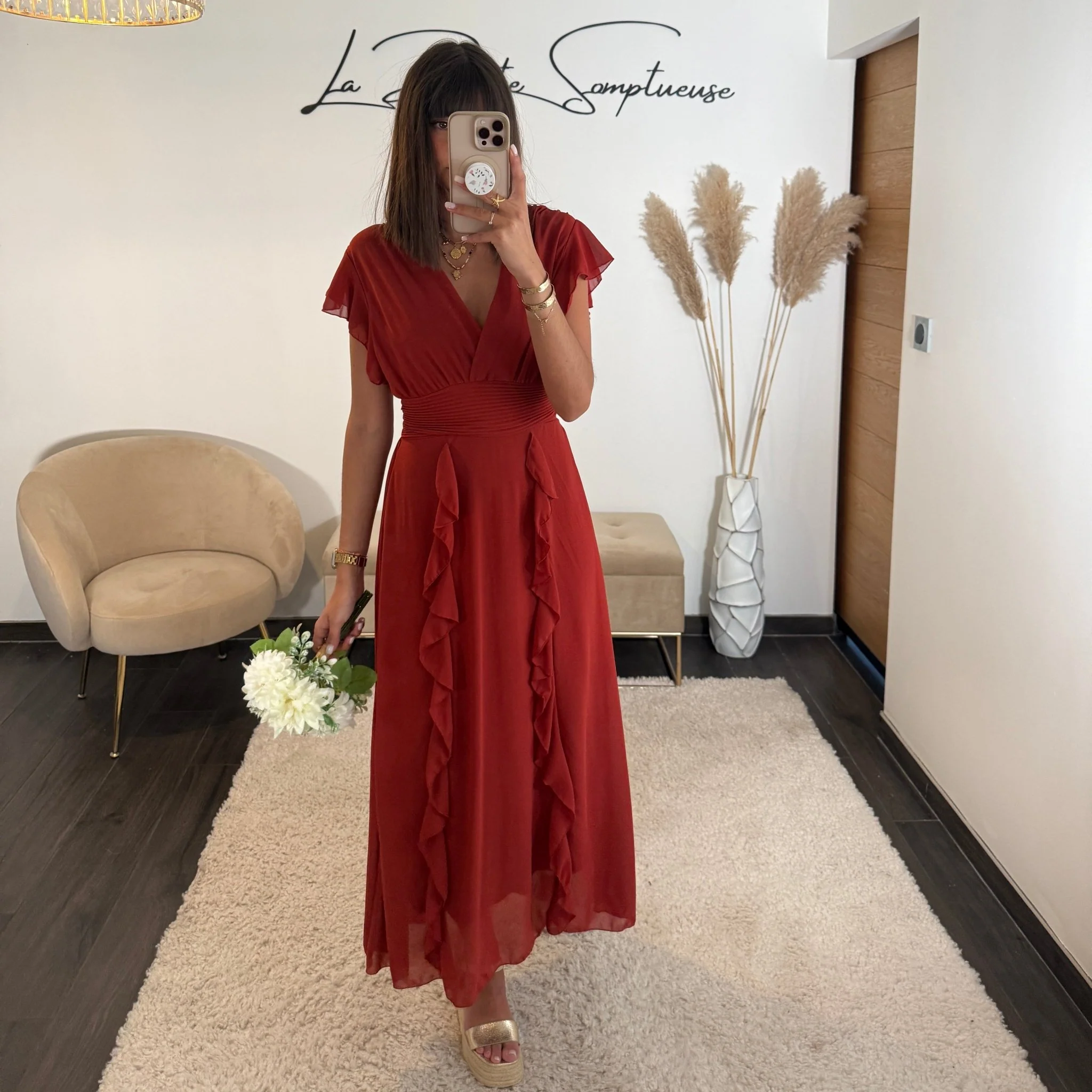 ROBE TERRACOTTA ALICIA