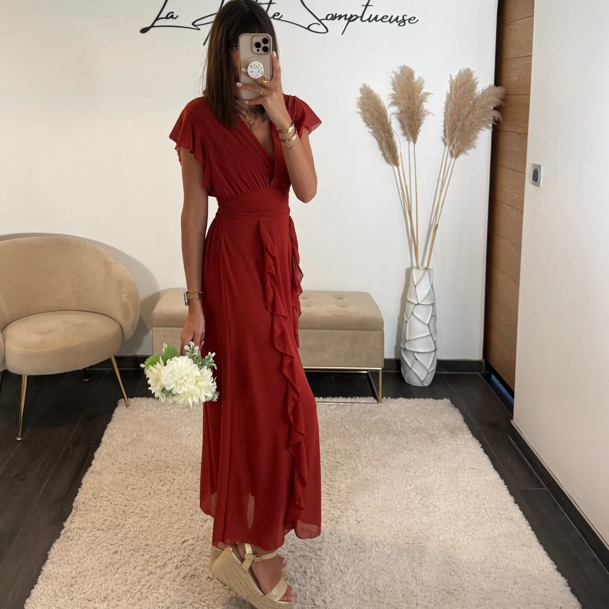 ROBE TERRACOTTA ALICIA - Image 2