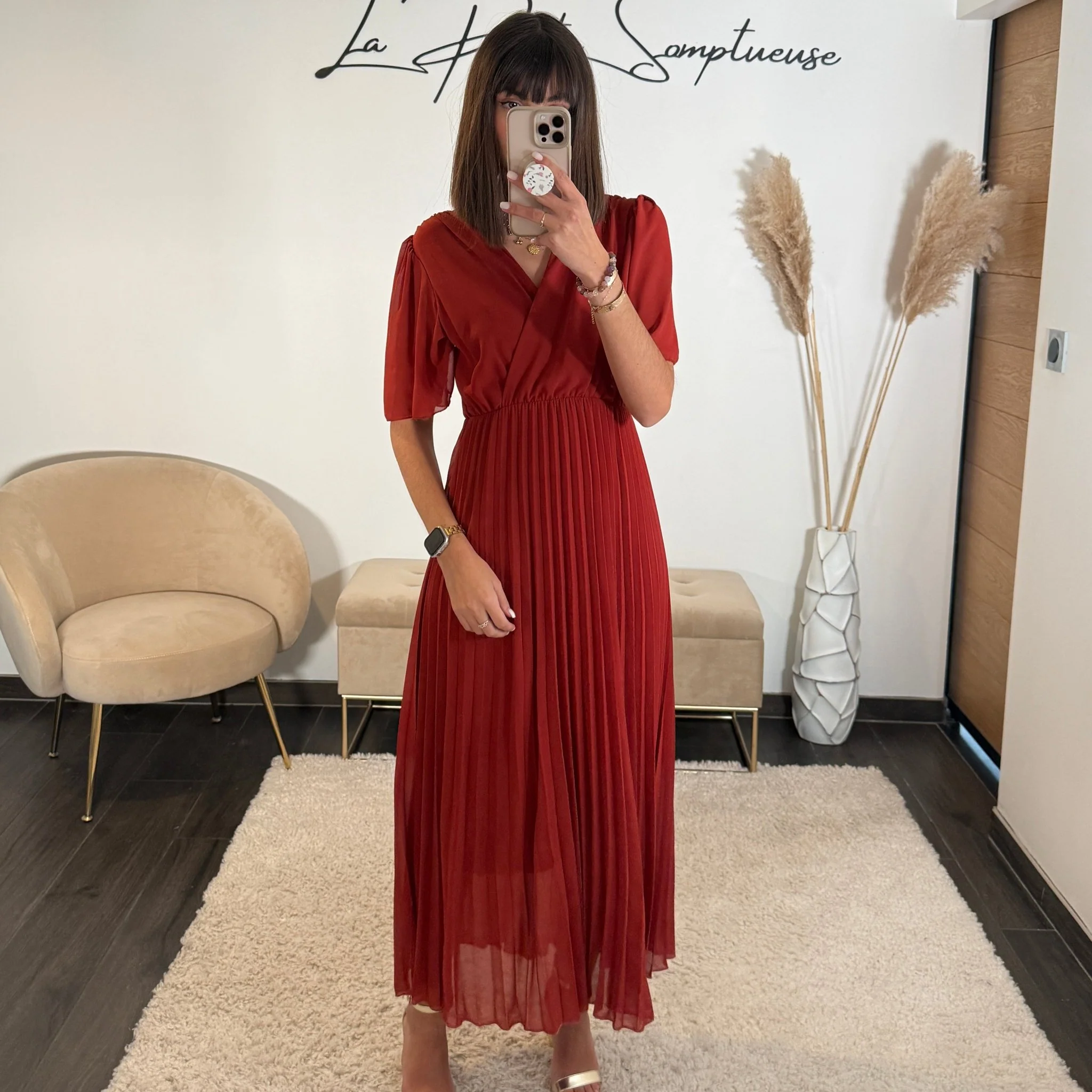 ROBE TERRACOTTA FLORIA - Image 2