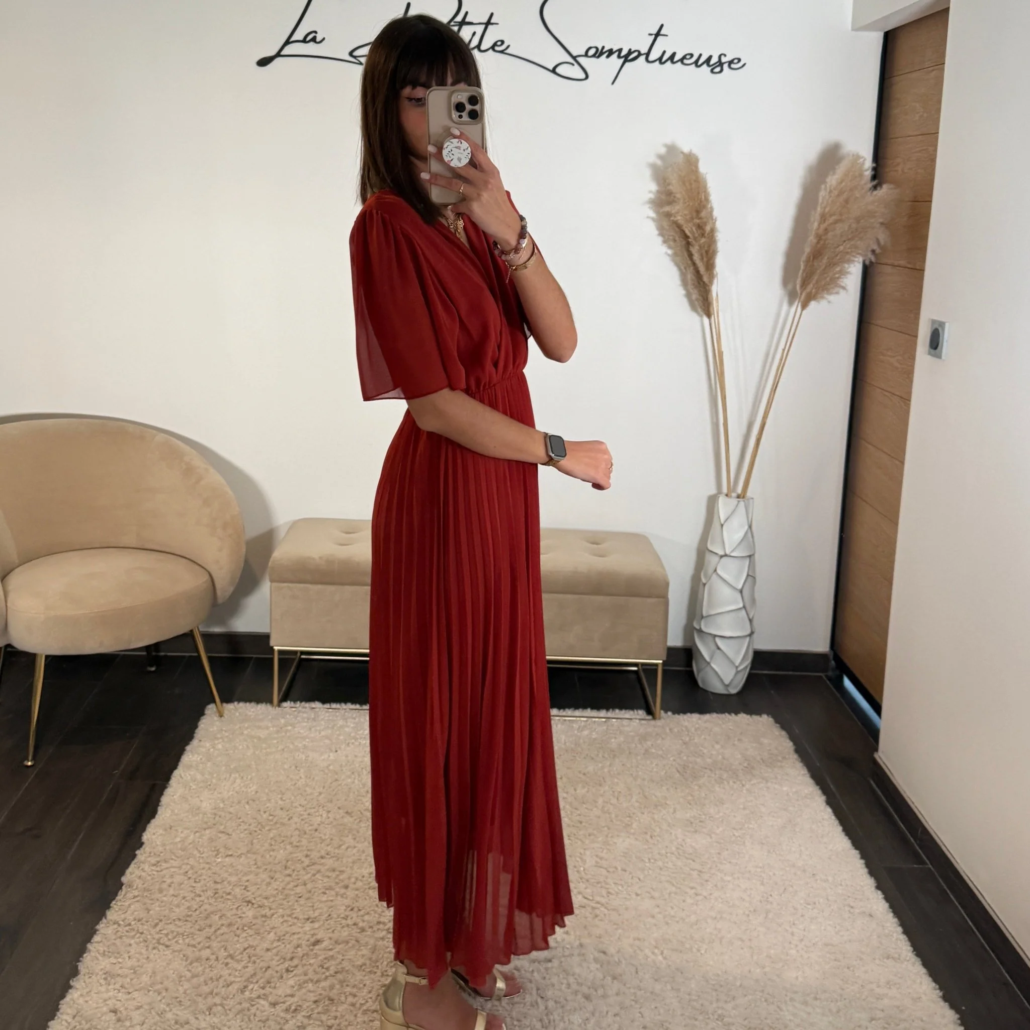 ROBE TERRACOTTA FLORIA - Image 3