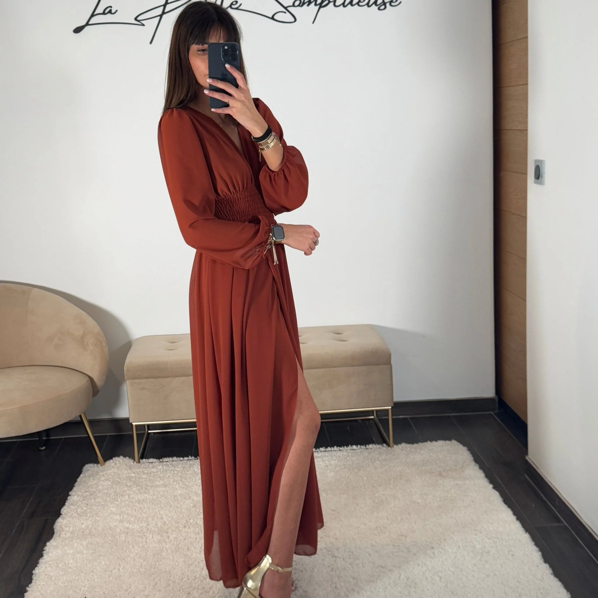 ROBE TERRACOTTA FLUIDE MARTA - Image 2