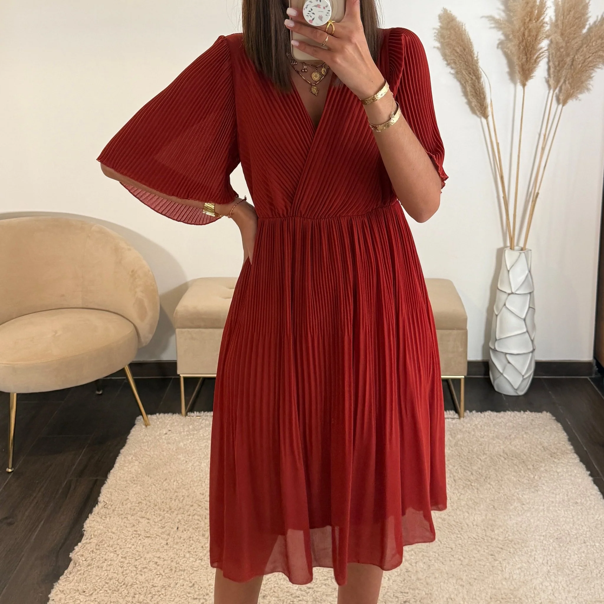 ROBE TERRACOTTA HILONA