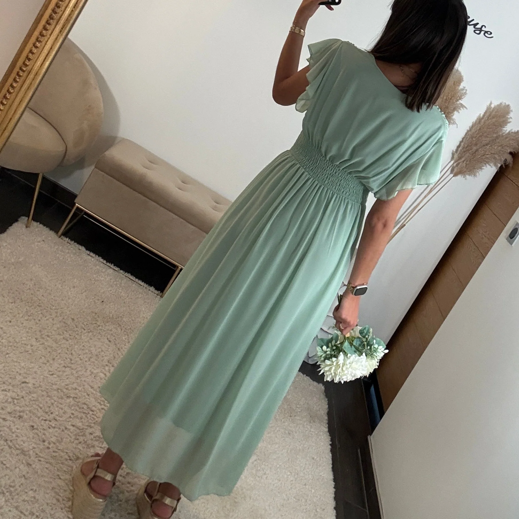 ROBE VERT D'EAU ALICIA - Image 3