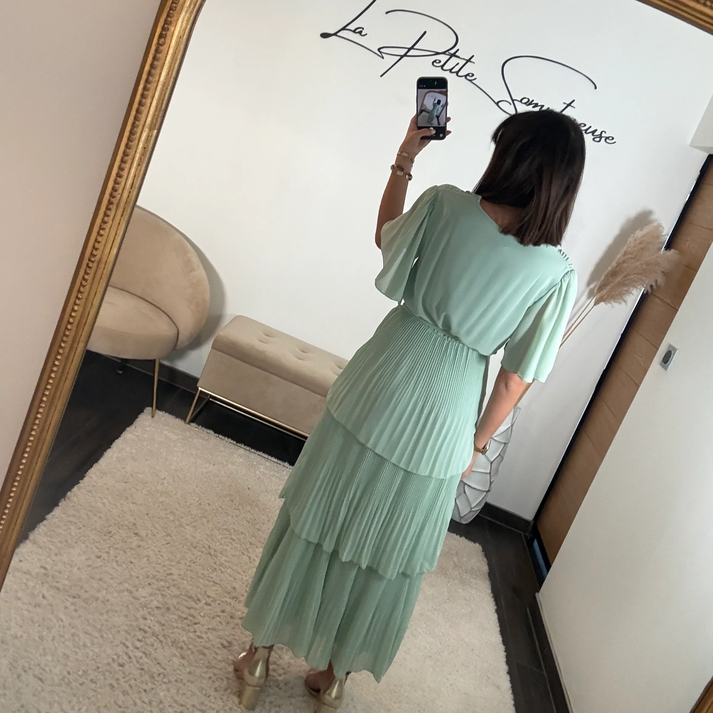 ROBE VERT D'EAU APPOLINE - Image 3