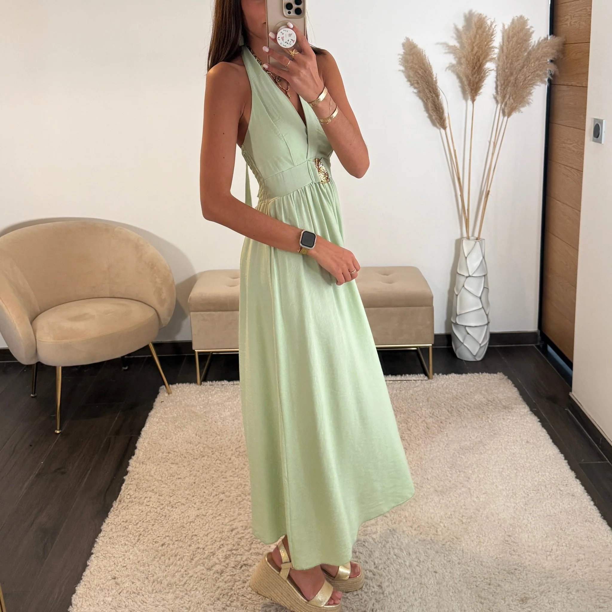 ROBE VERT D'EAU CORRINA - Image 2