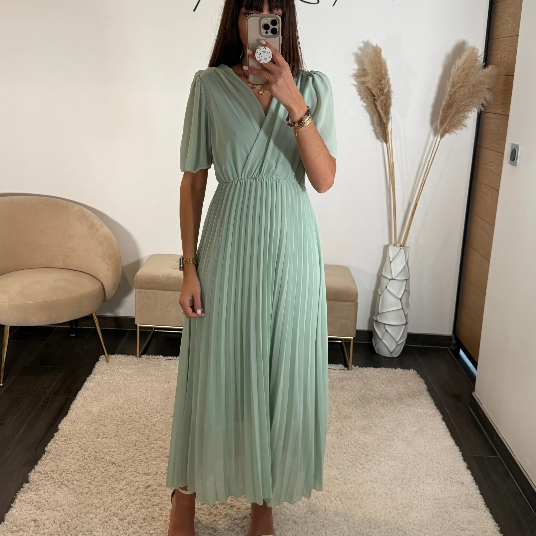 ROBE VERT D'EAU FLORIA - Image 2