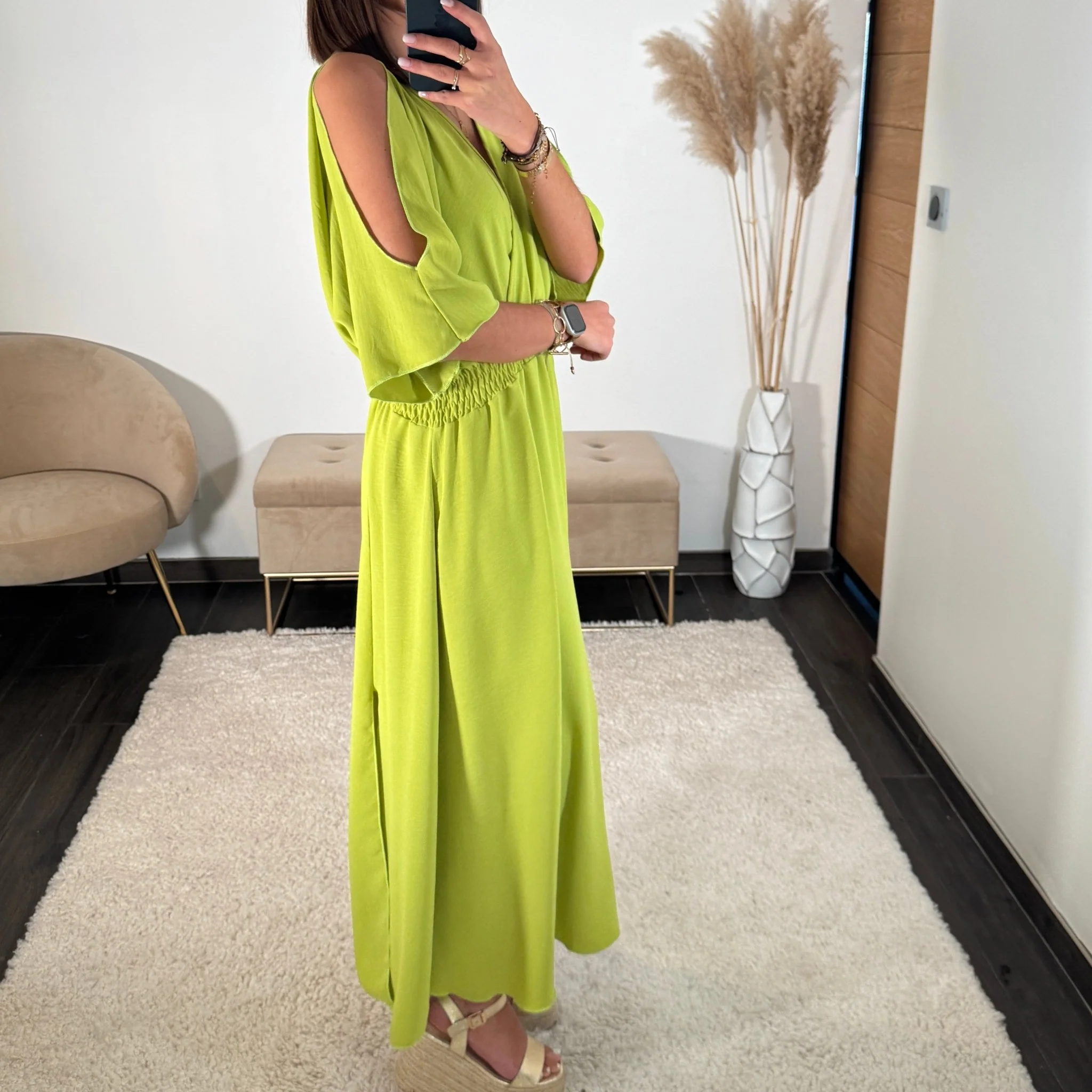 ROBE VERT POMME MELISSA - Image 4