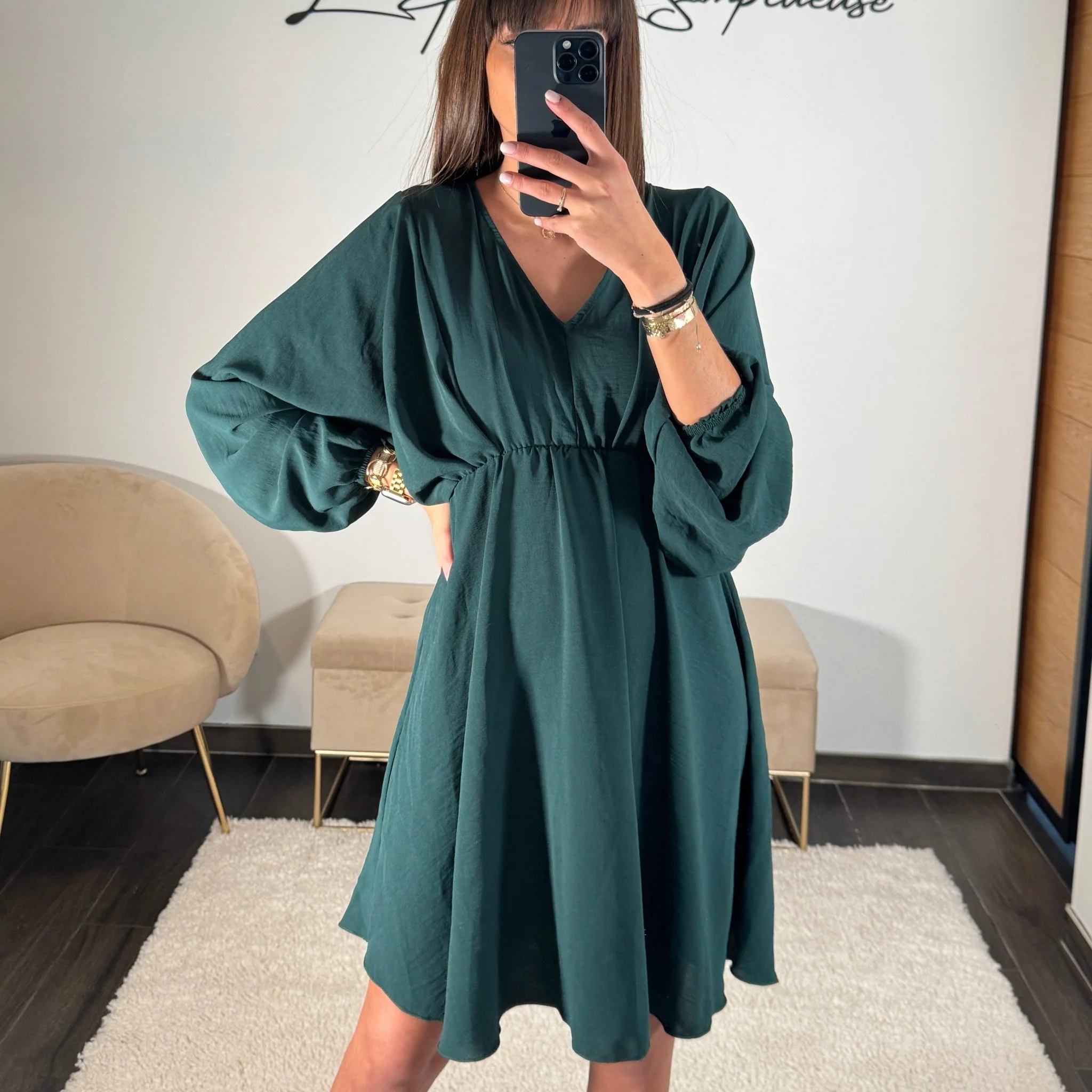 ROBE VERT SAPIN DOMITILLE