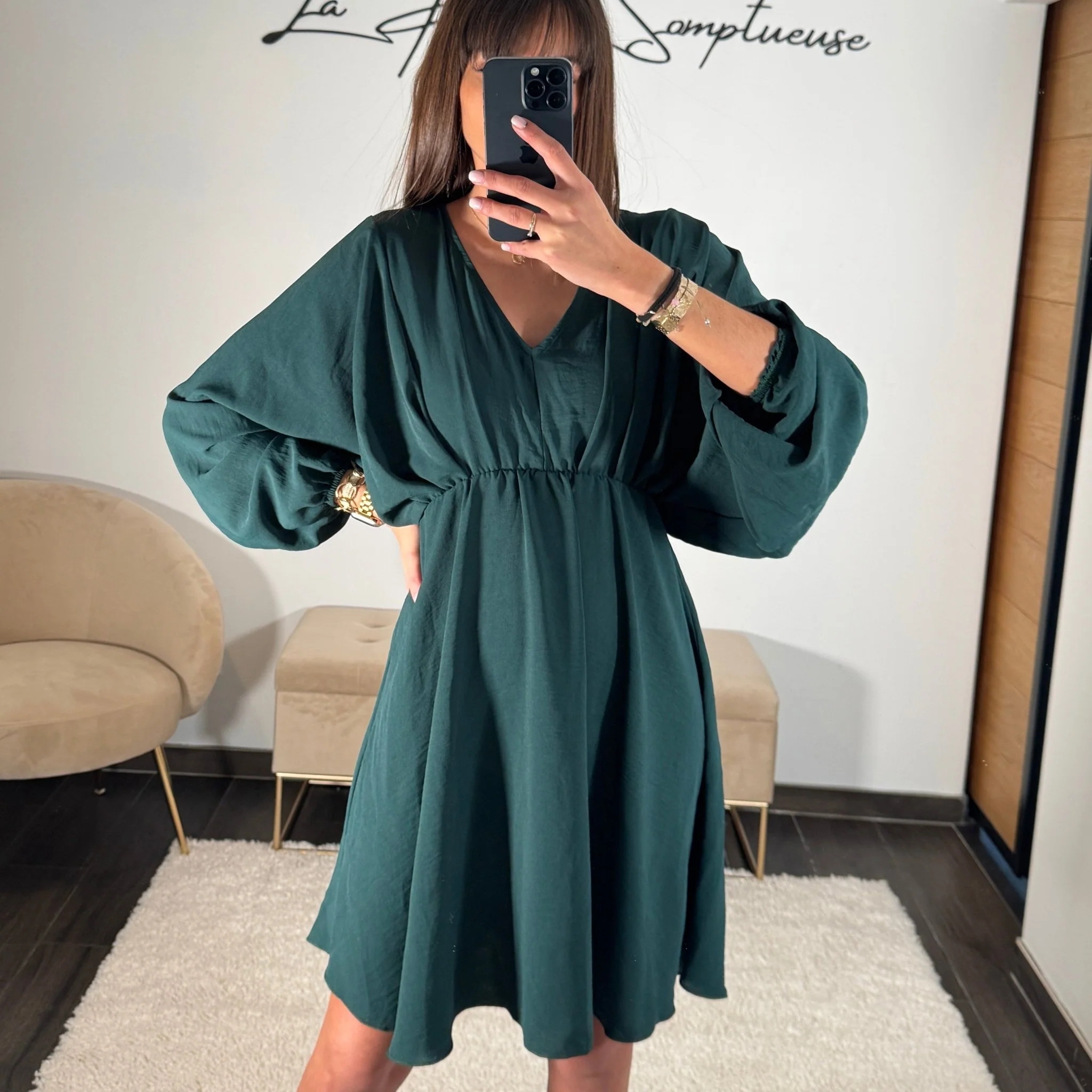 ROBE VERT SAPIN DOMITILLE - Image 3