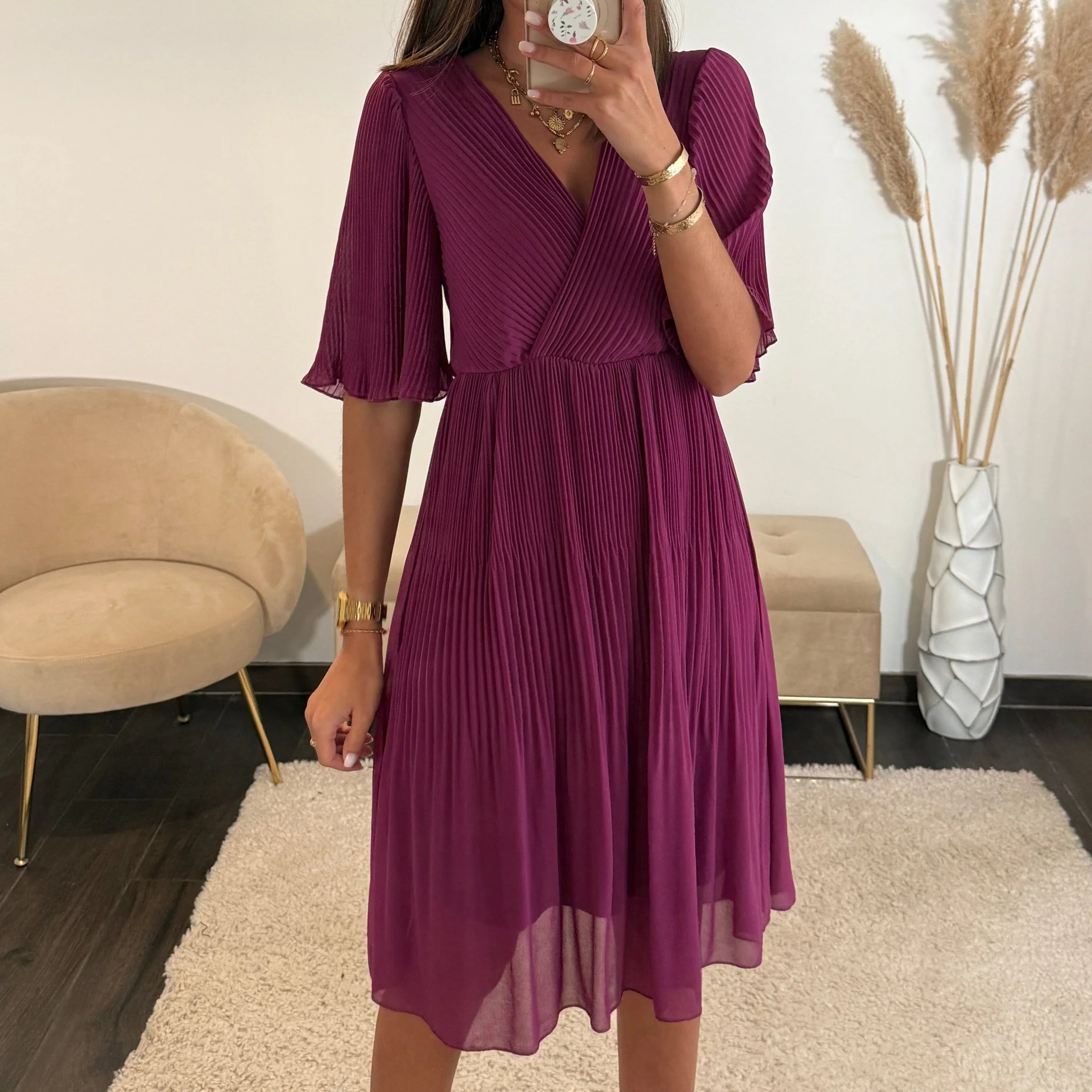 ROBE  PRUNE HILONA