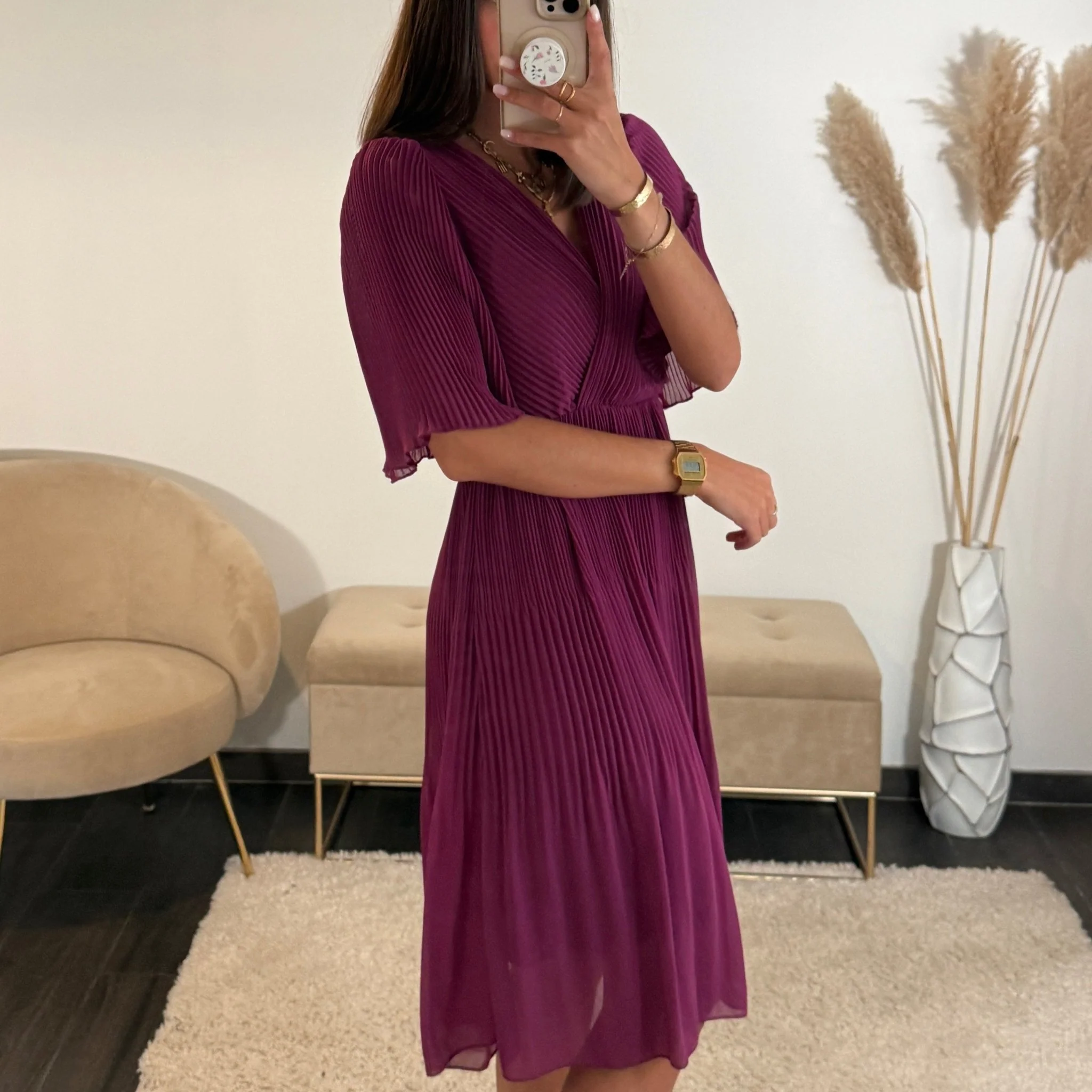 ROBE  PRUNE HILONA - Image 2