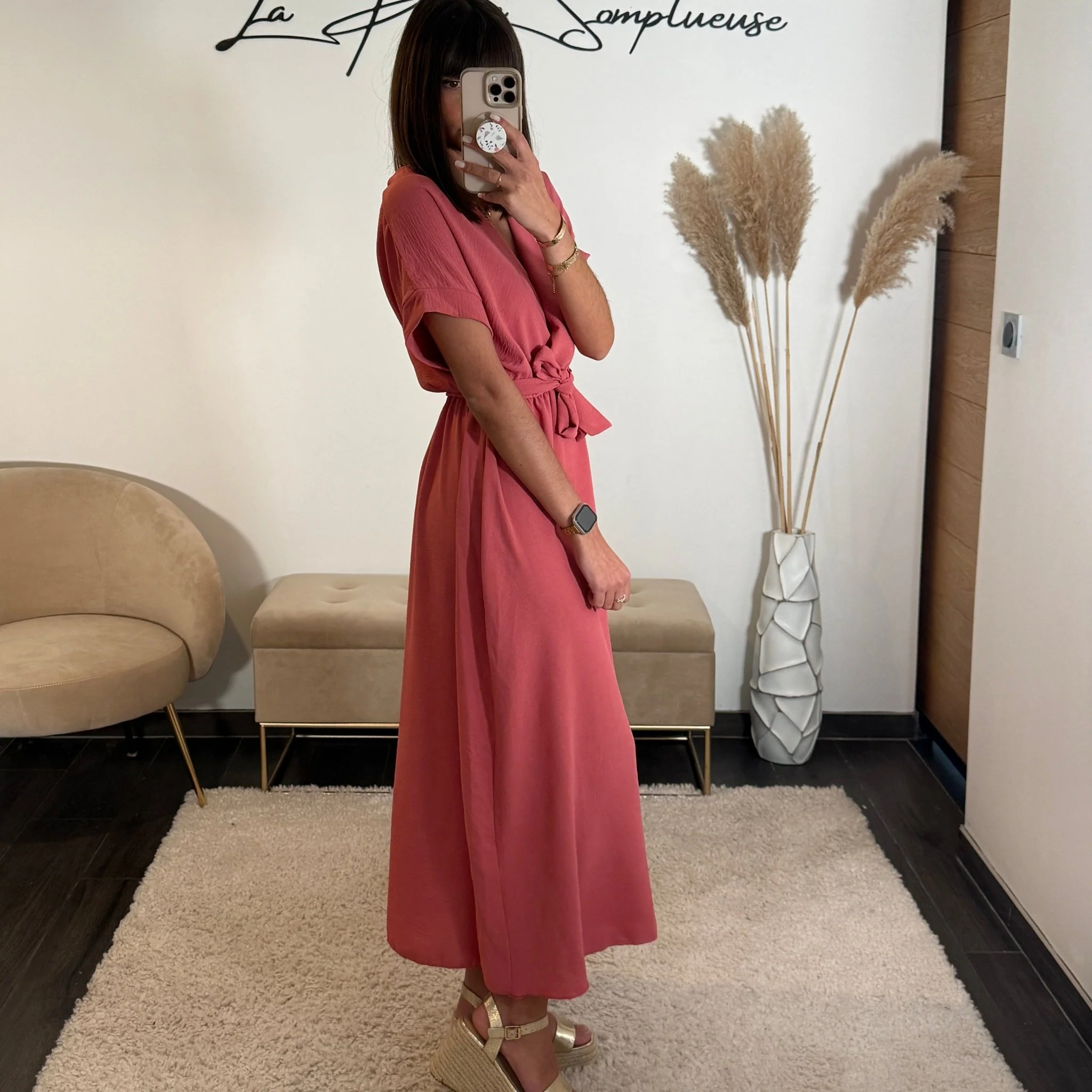 ROBE VIEUX ROSE CHLOE - Image 2