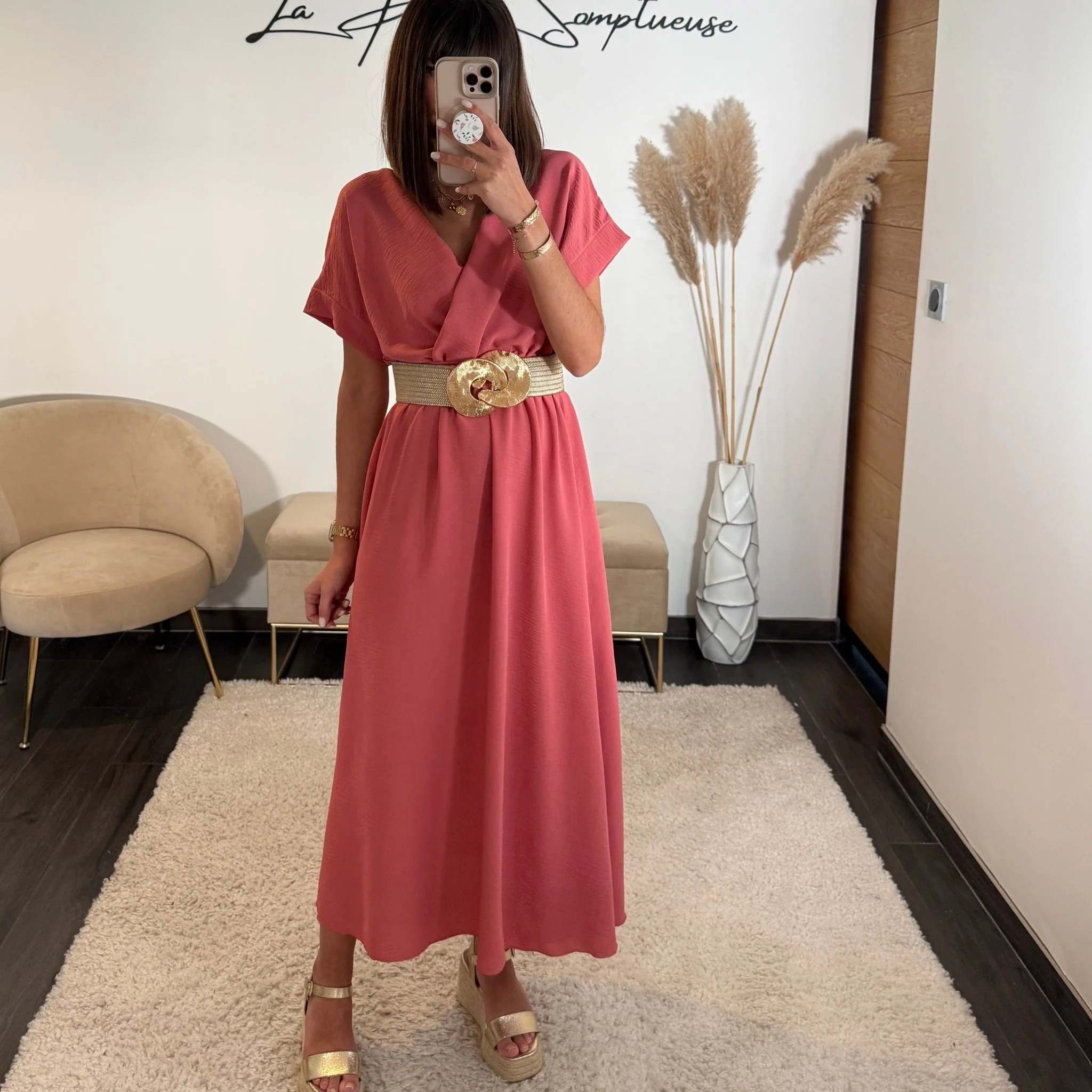 ROBE VIEUX ROSE CHLOE - Image 4