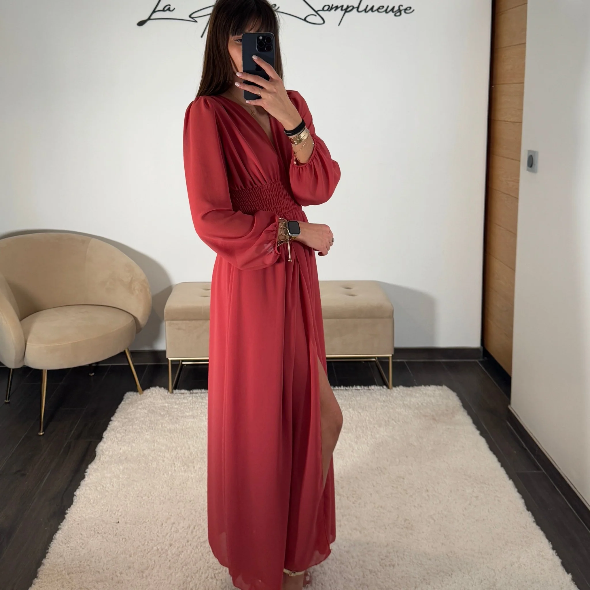 ROBE VIEUX ROSE FLUIDE MARTA - Image 2