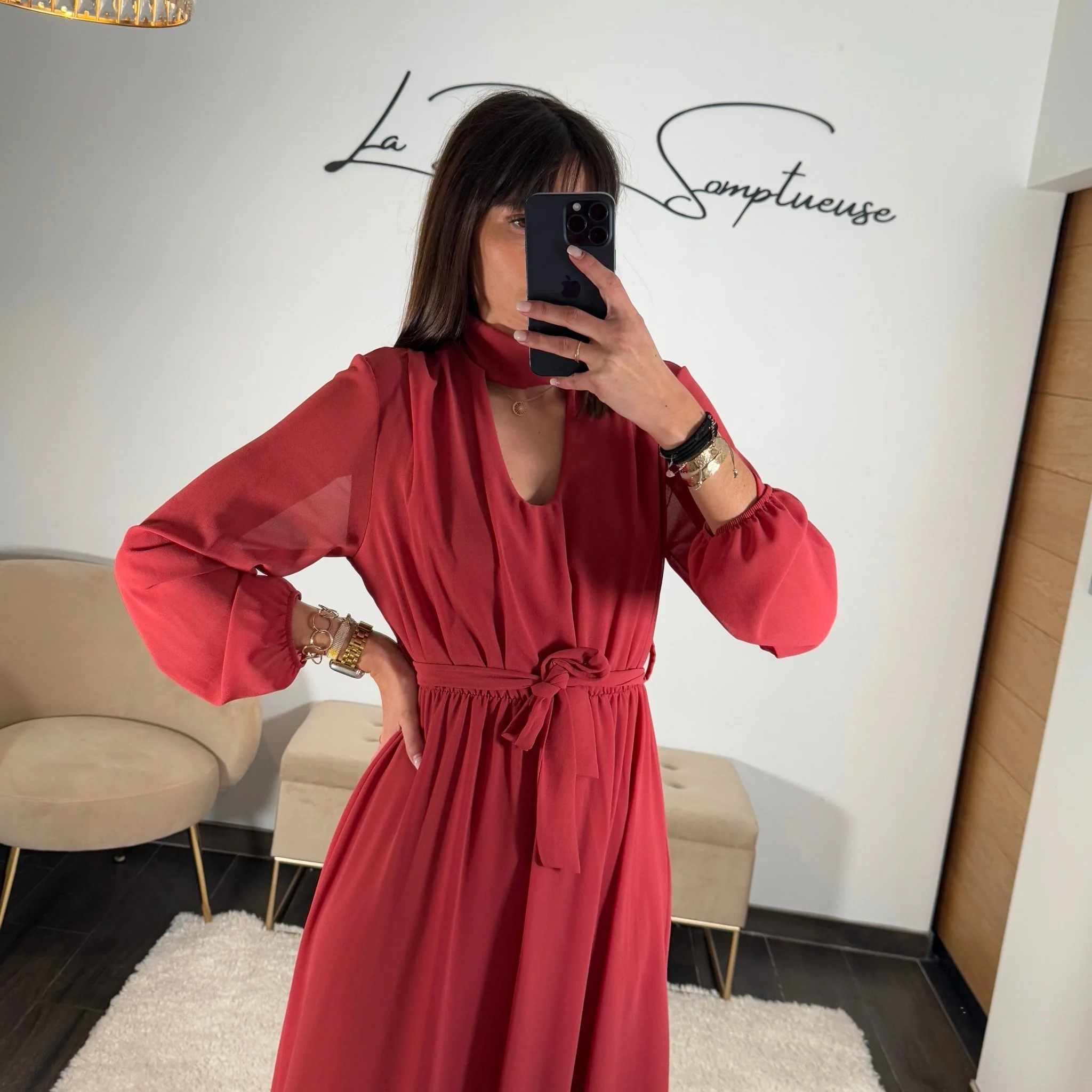 ROBE VIEUX ROSE JOSEPHINE - Image 3