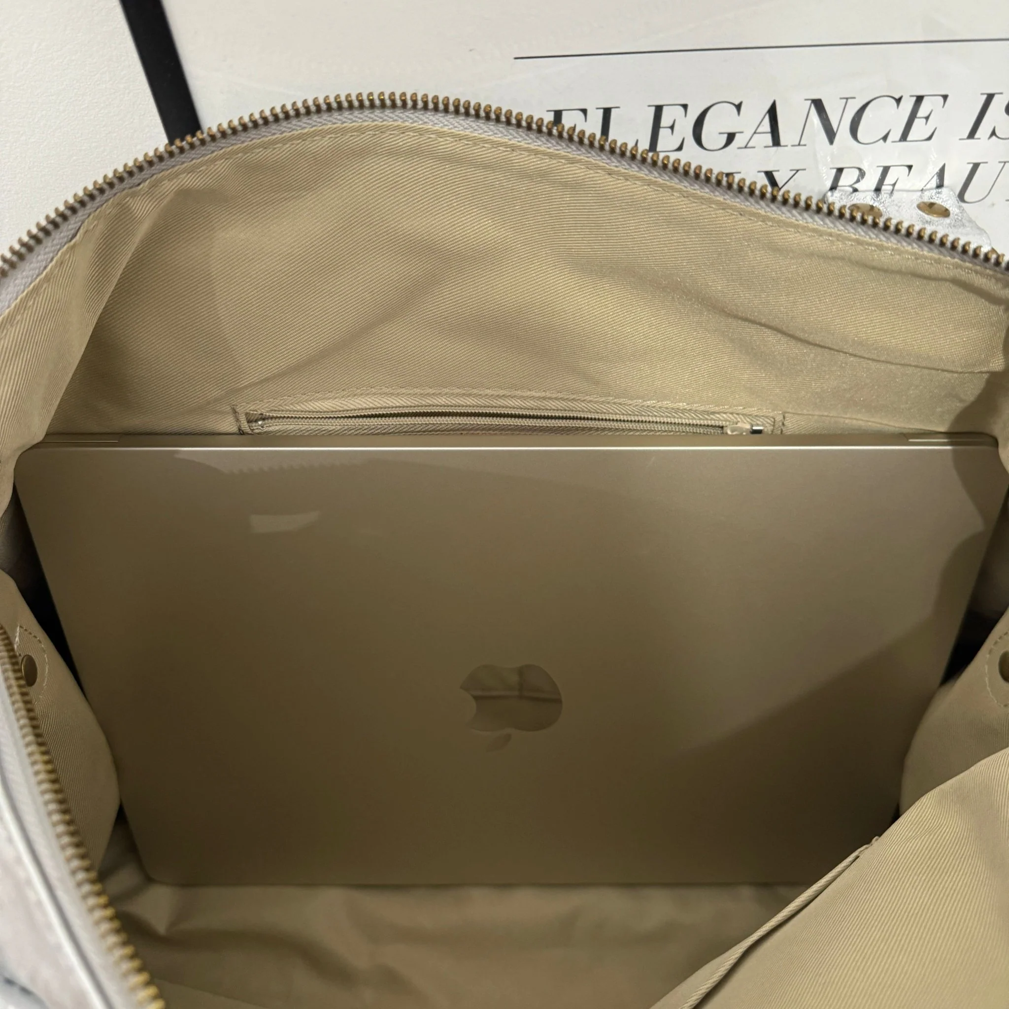 SAC EN CUIR ARGENT LARGE KARL - Image 6