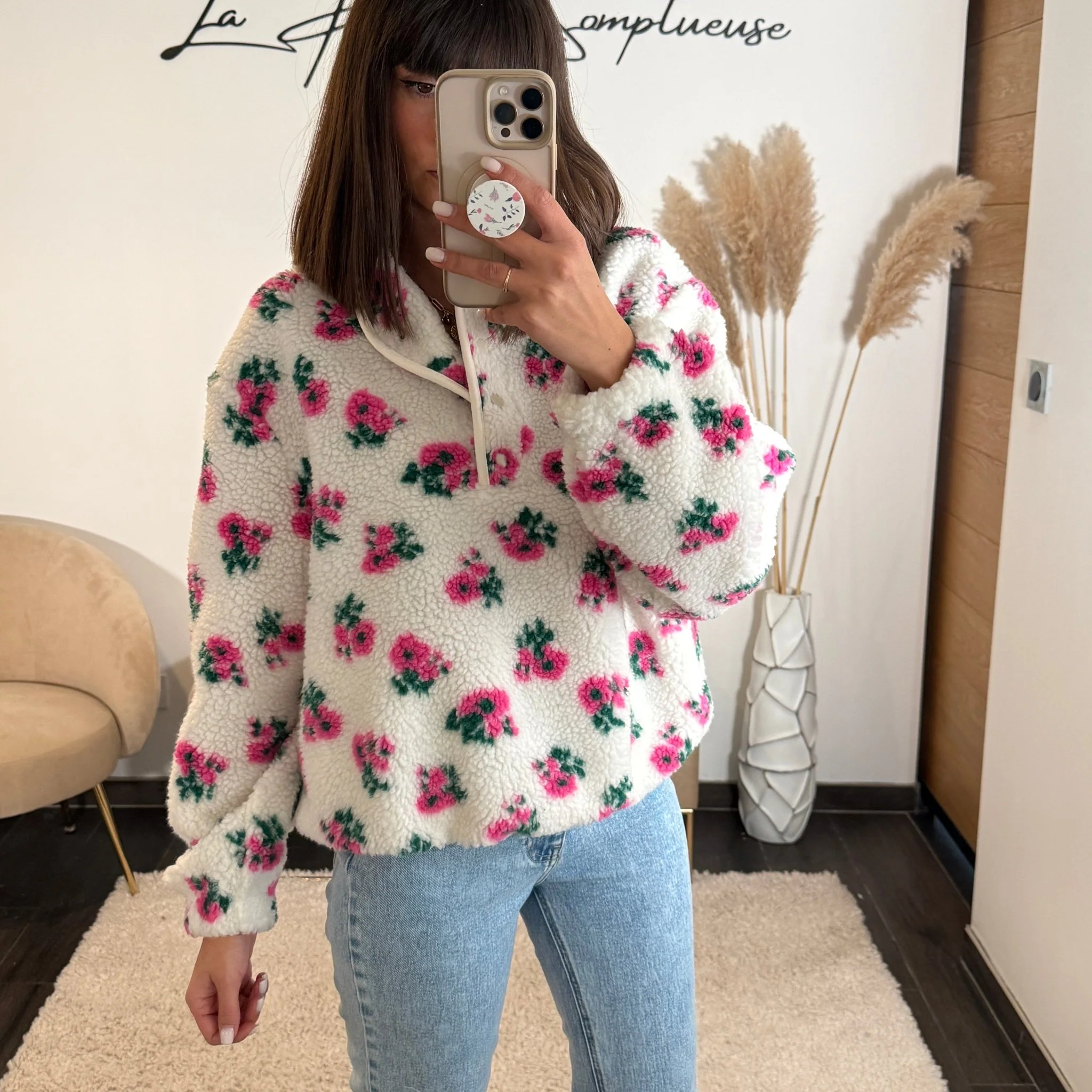 SWEAT POLAIRE FLOWERS