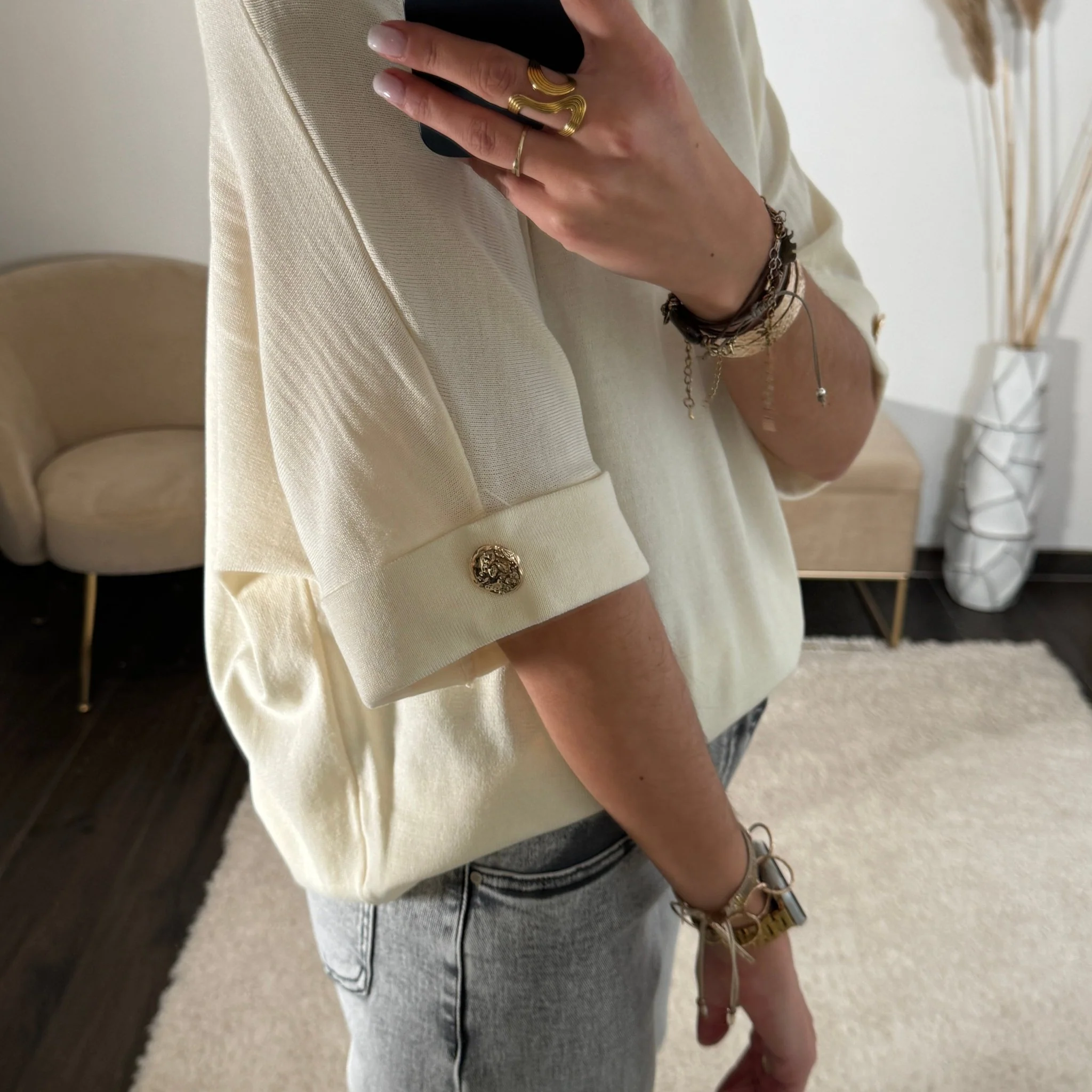 T-SHIRT BEIGE GAETAN - Image 3