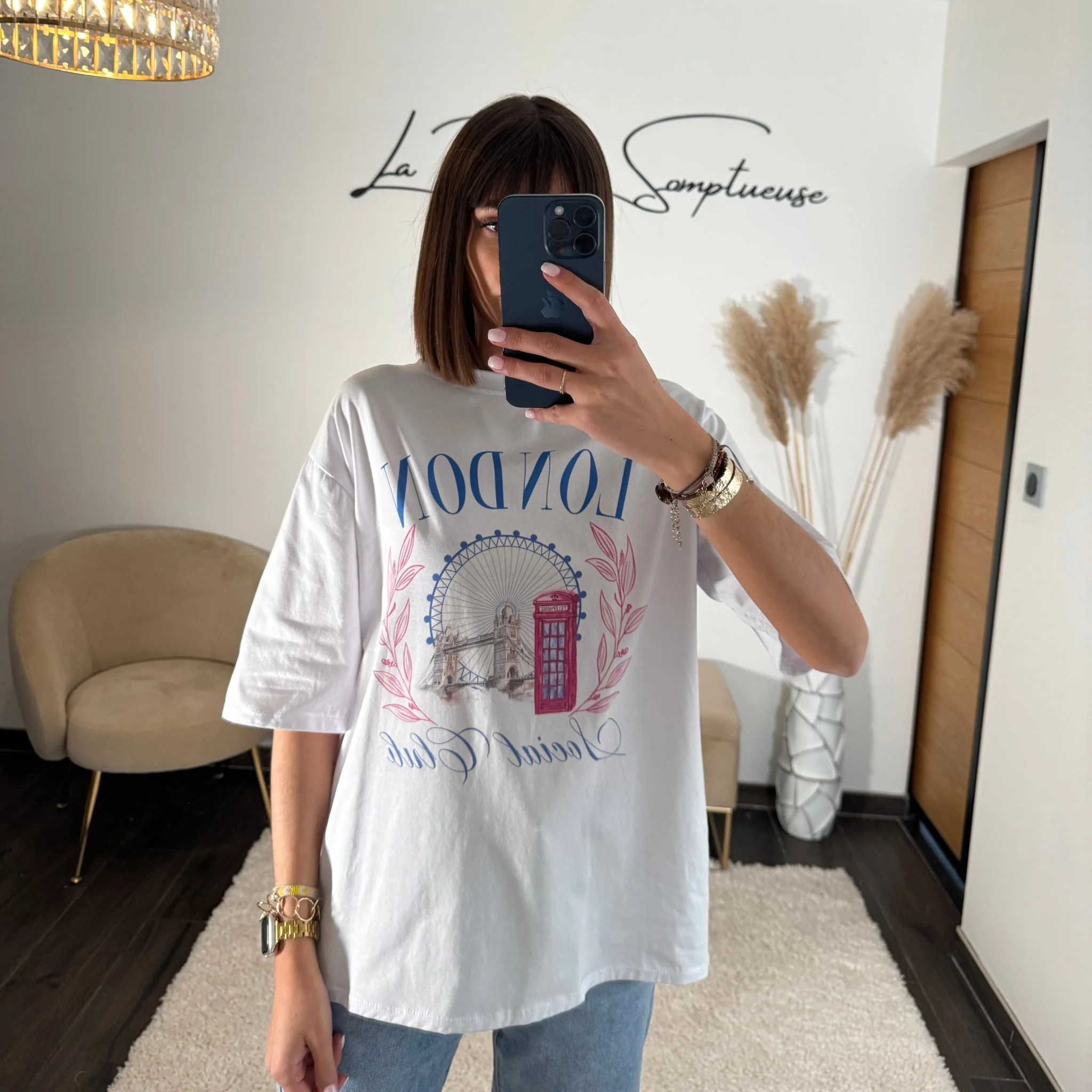 T-SHIRT BLANC LONDON - Image 3