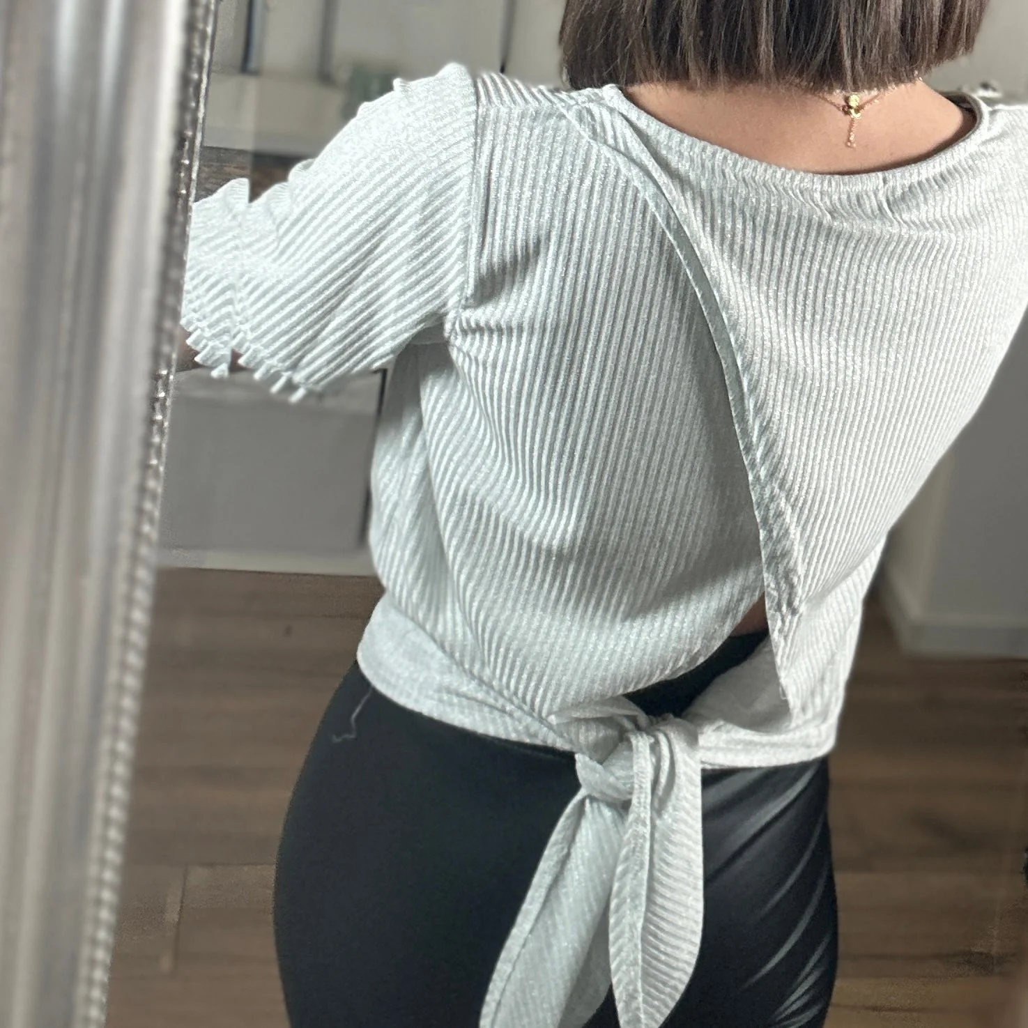 T-SHIRT GRIS ARGENT DAVIA - Image 2