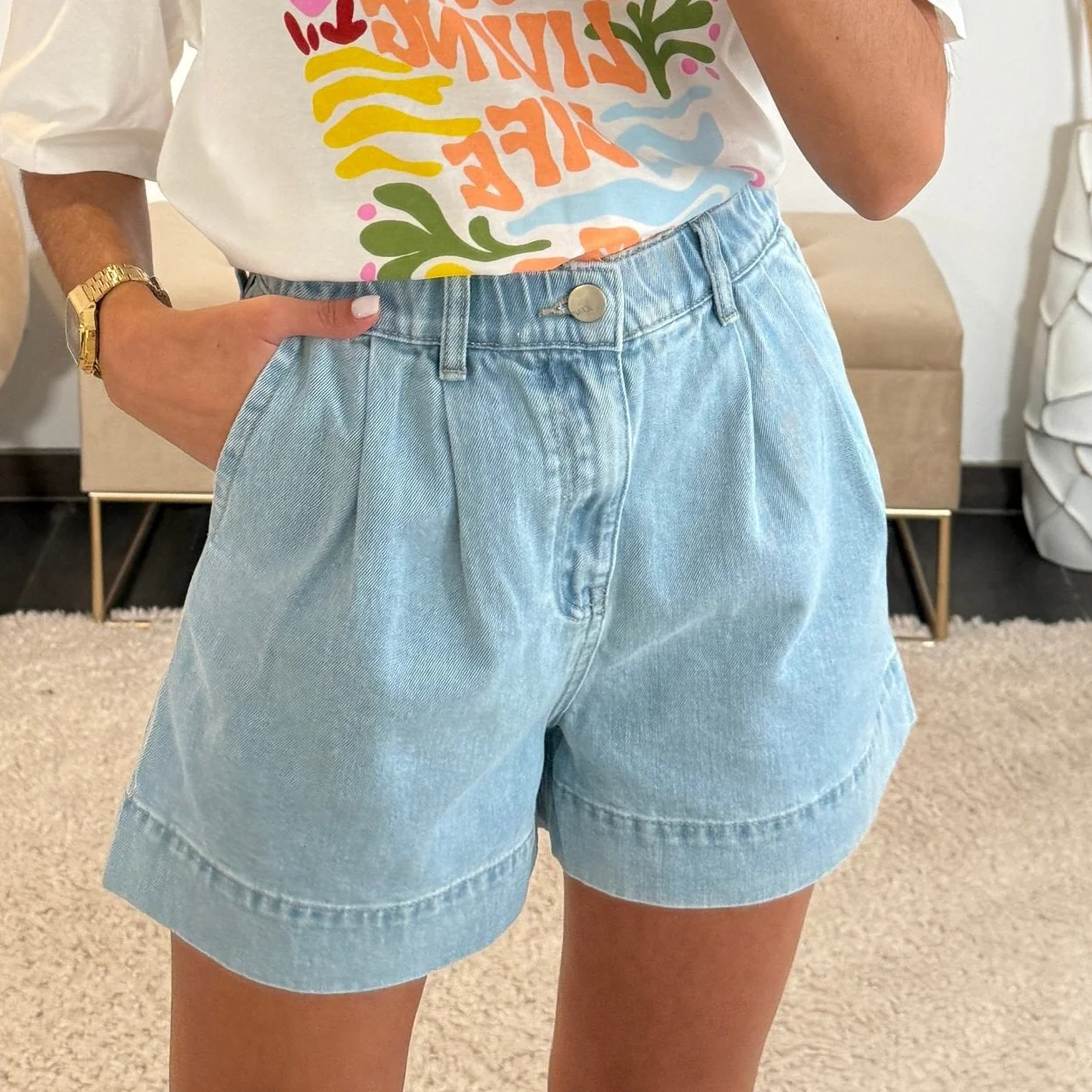SHORT EN JEAN JULES