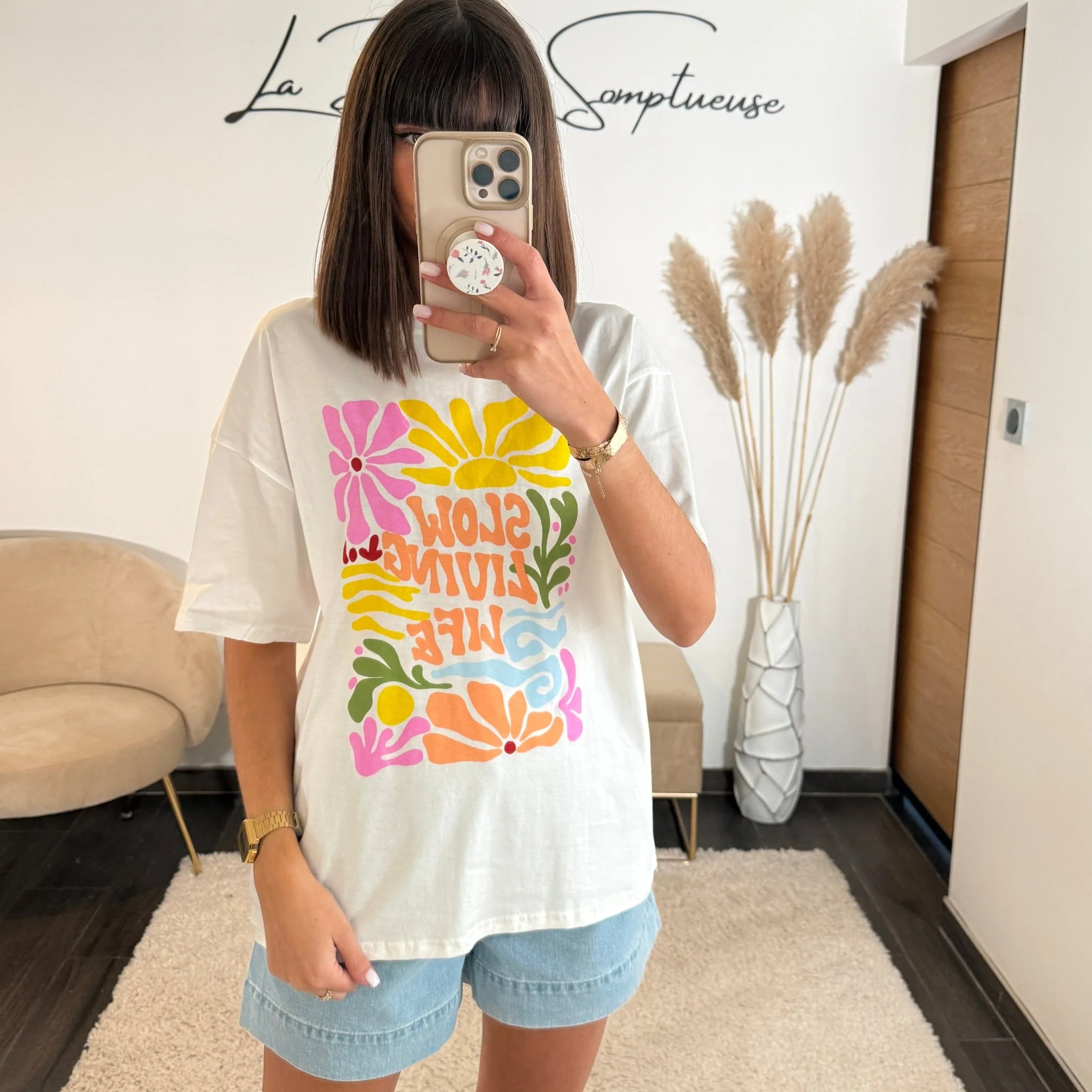 T-SHIRT SLOW LIVING LIFE - Image 3
