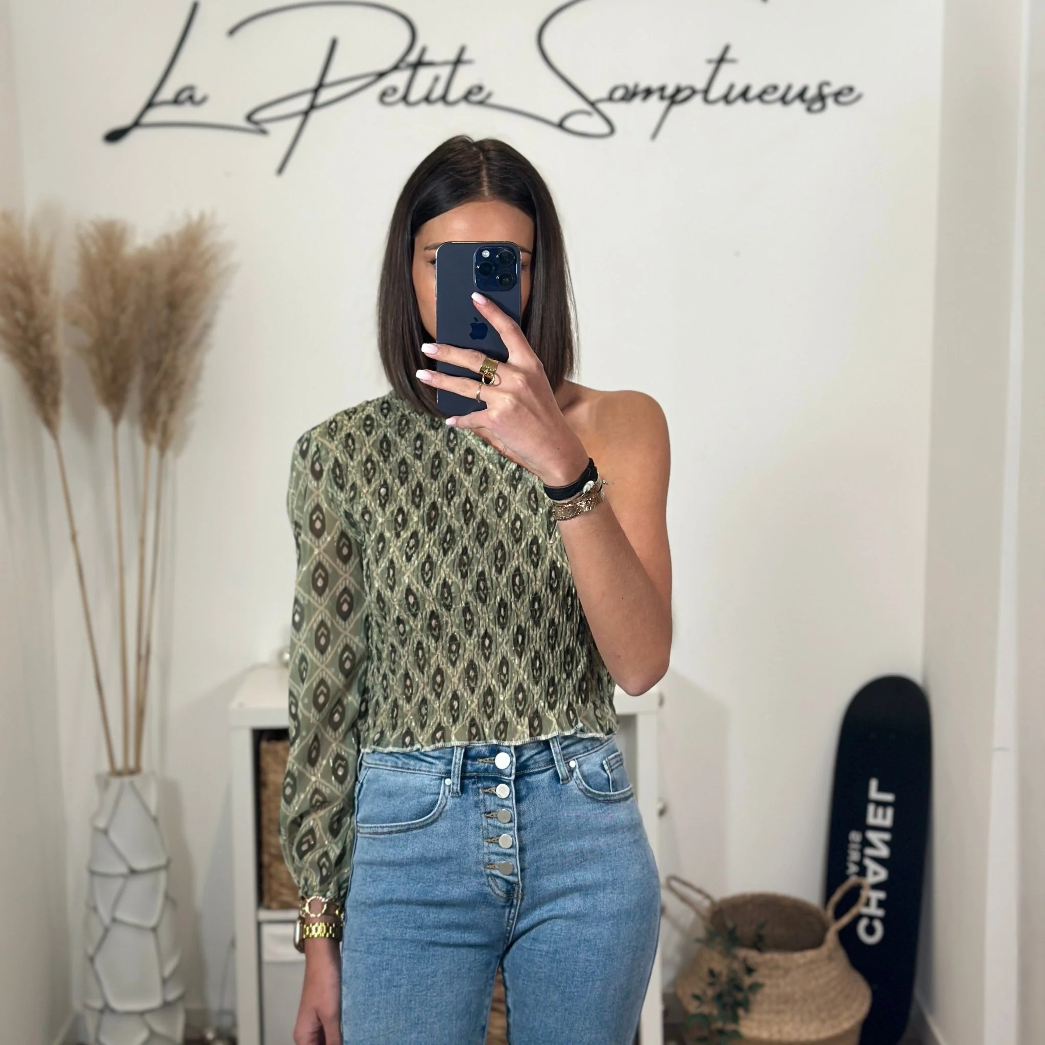 TOP ASYMETRIQUE KAKI ALIX - Image 4