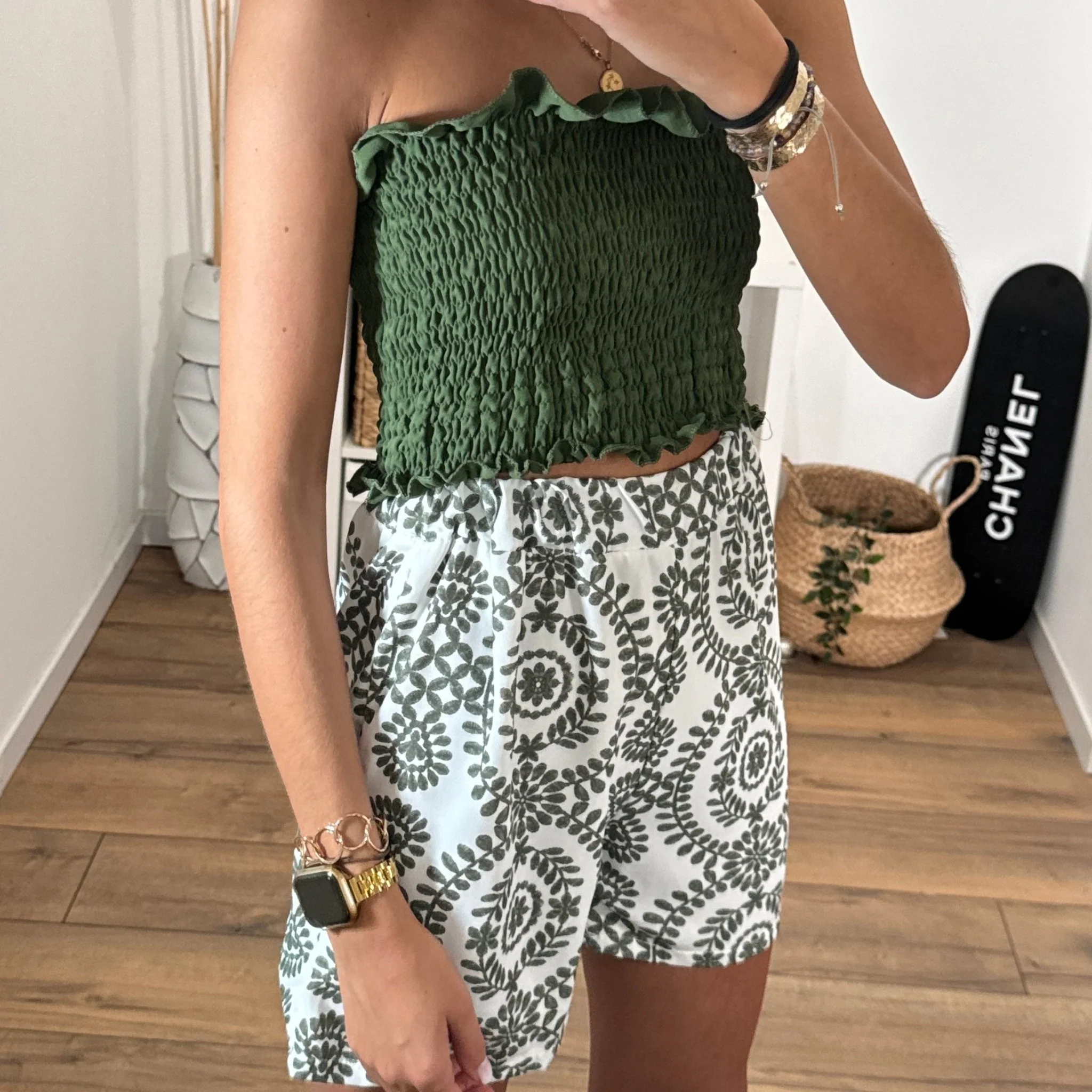 TOP BANDEAU KAKI - Image 2