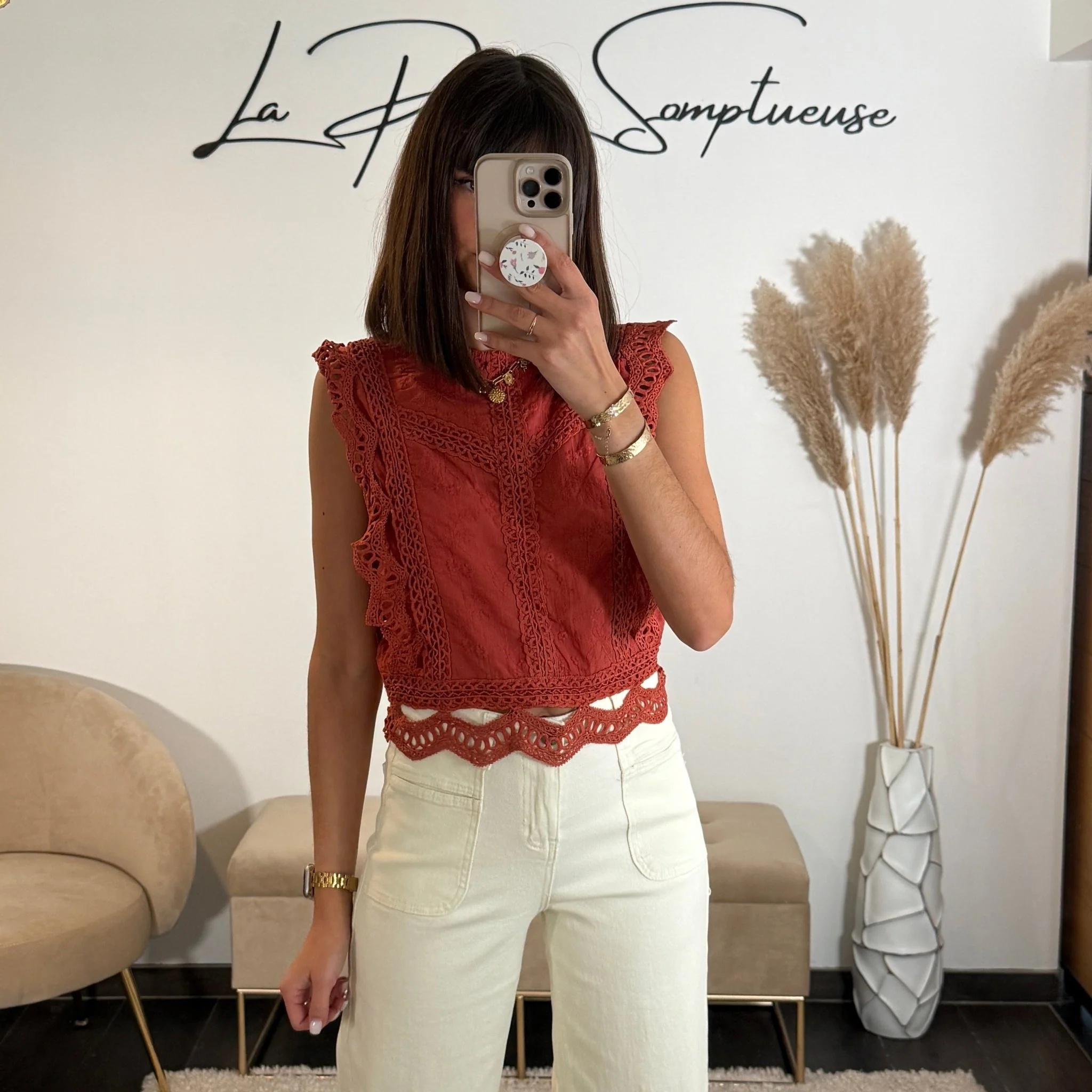 TOP BRODE TERRACOTTA KATE