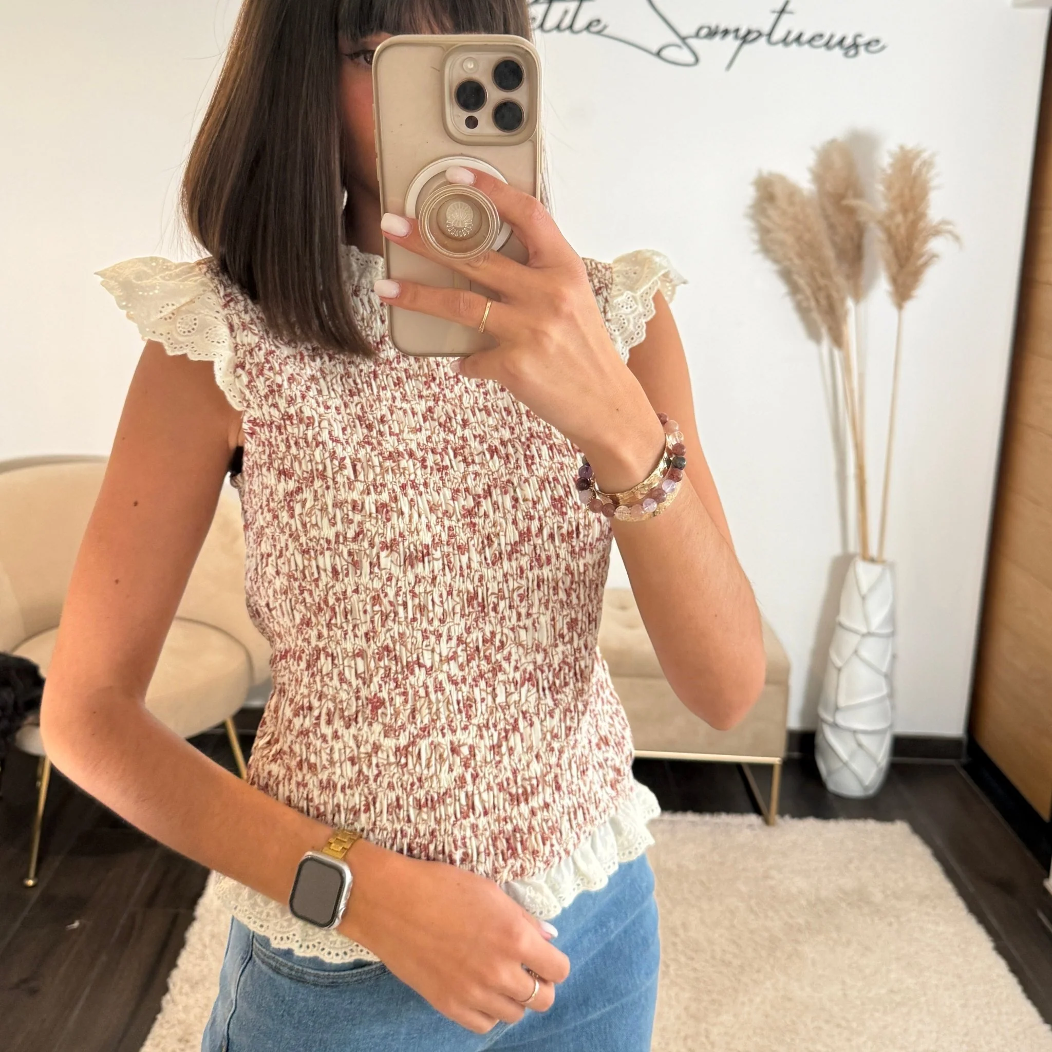 TOP FLEURI FRONCE CAMILLE