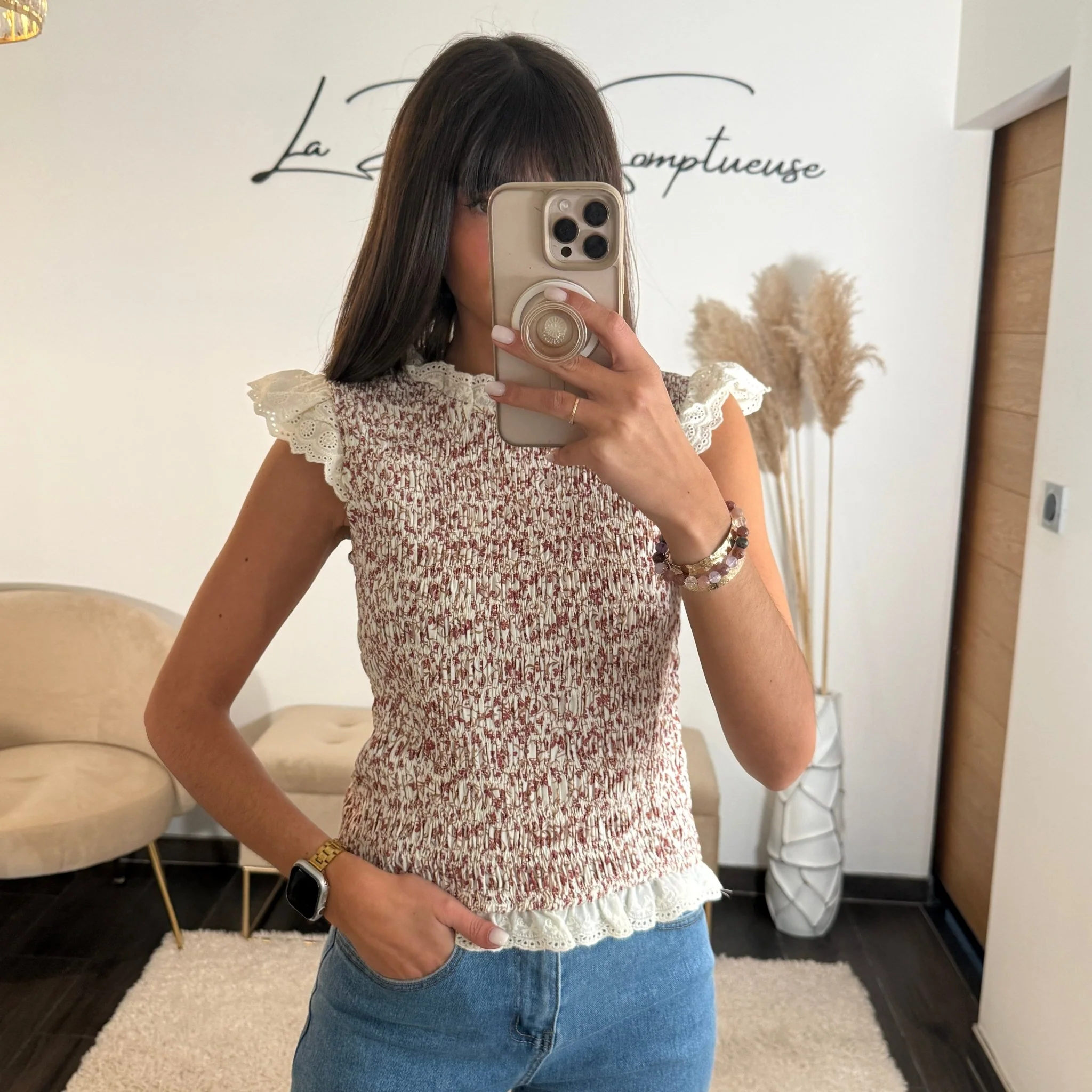 TOP FLEURI FRONCE CAMILLE - Image 2