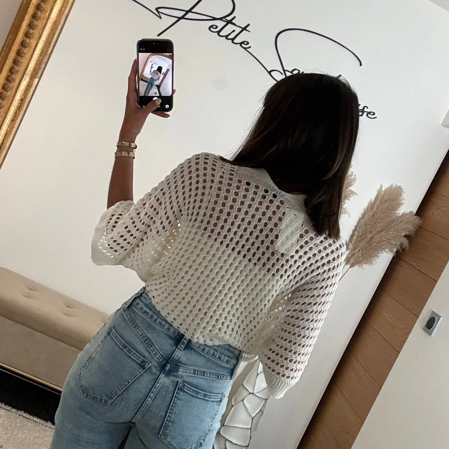 TOP MAILLE BLANC GIANNY - Image 3