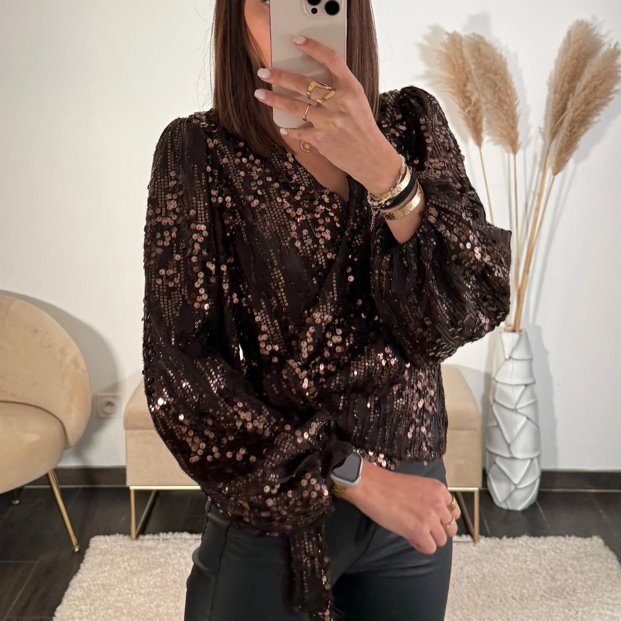 TOP SEQUINS CHOCO TAYLOR - Image 3