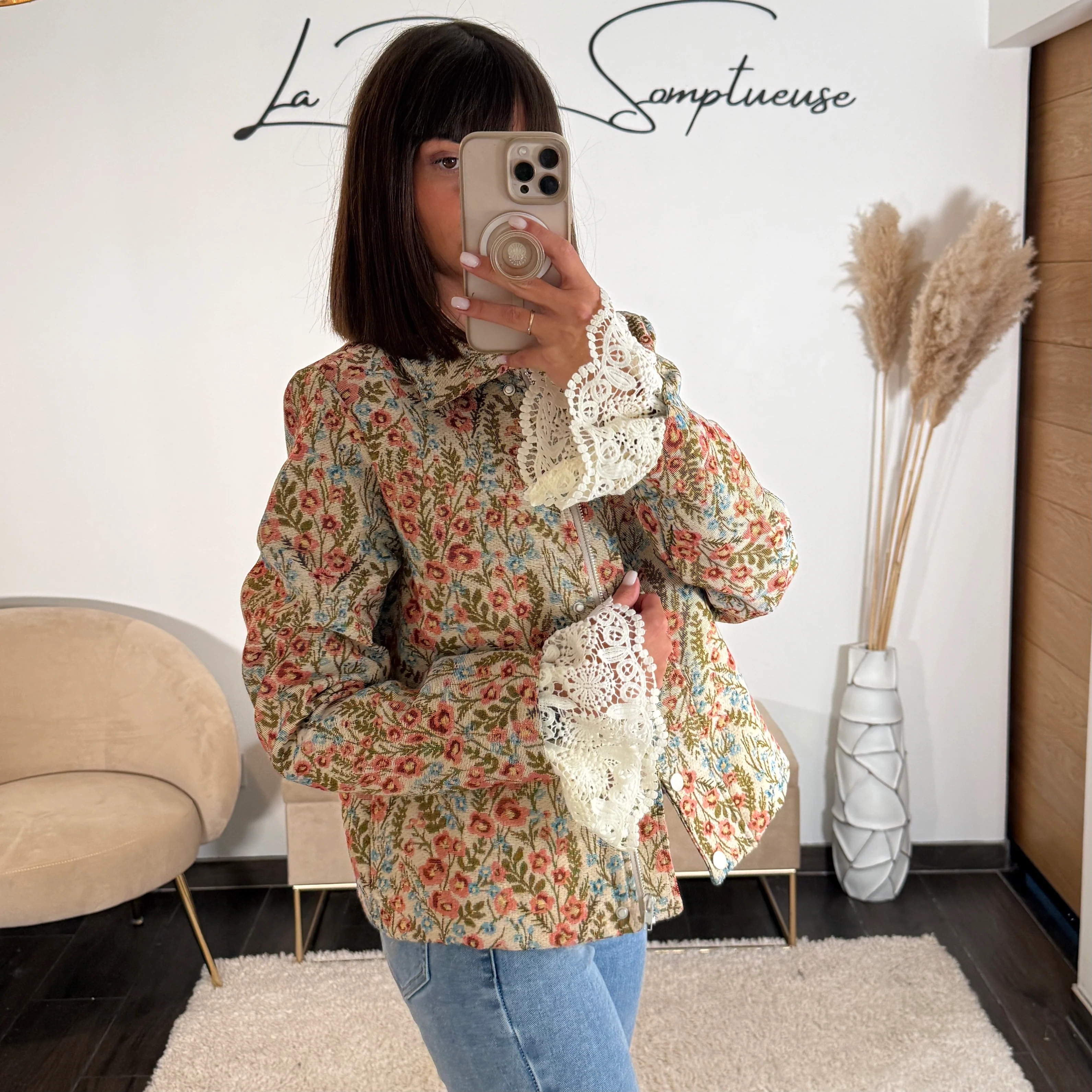 VESTE FLEURIE PECHE AGATHE - Image 2