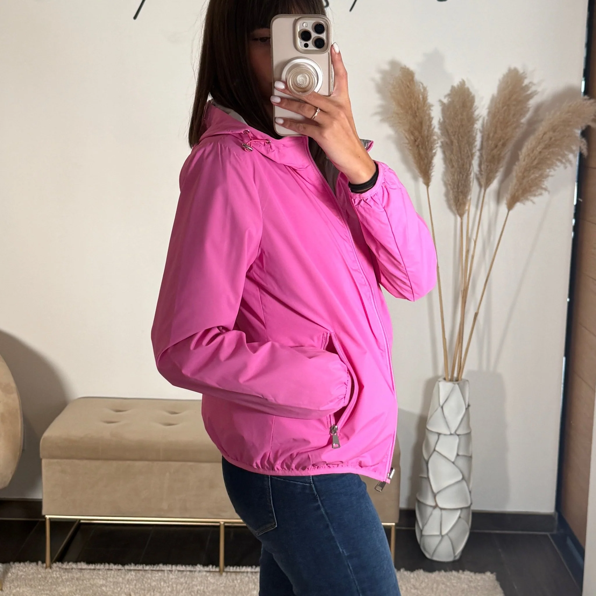 VESTE IMPERMEABLE FUCHSIA ZOE - Image 3