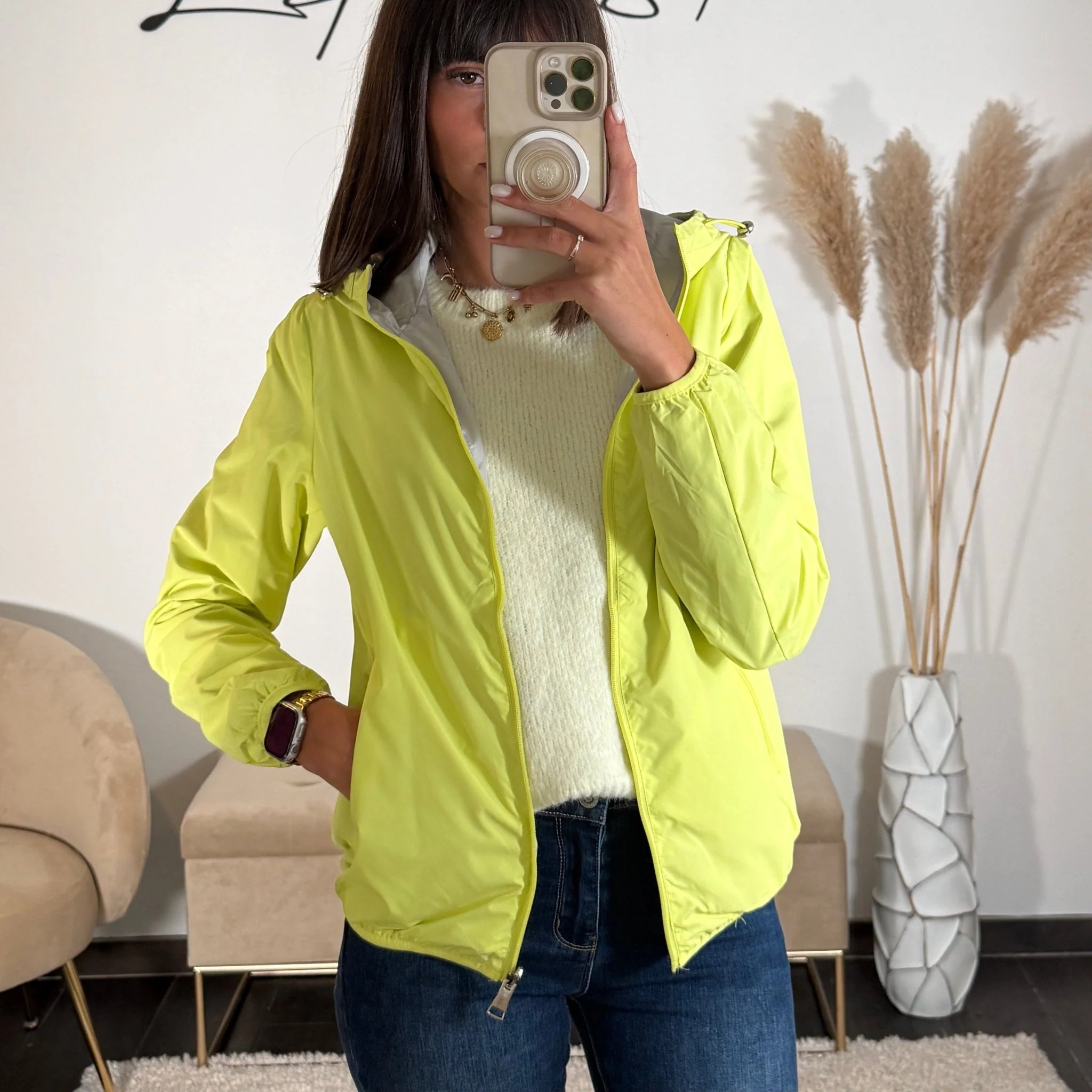 VESTE IMPERMEABLE JAUNE ZOE - Image 3