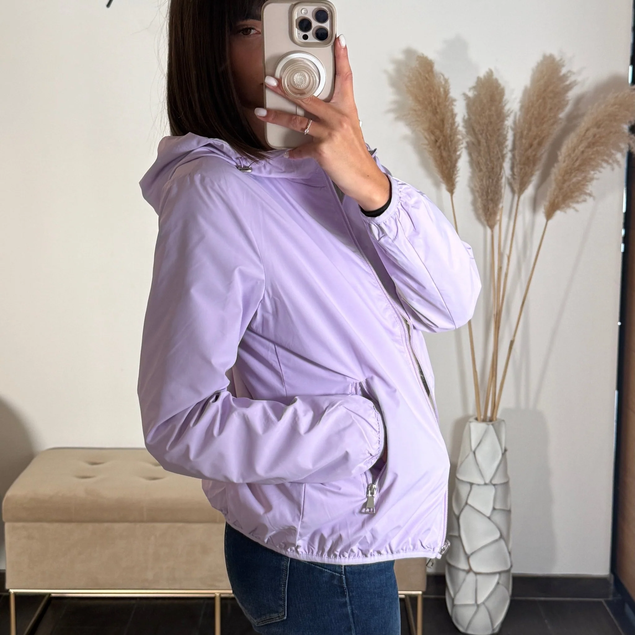 VESTE IMPERMEABLE LILAS ZOE - Image 2