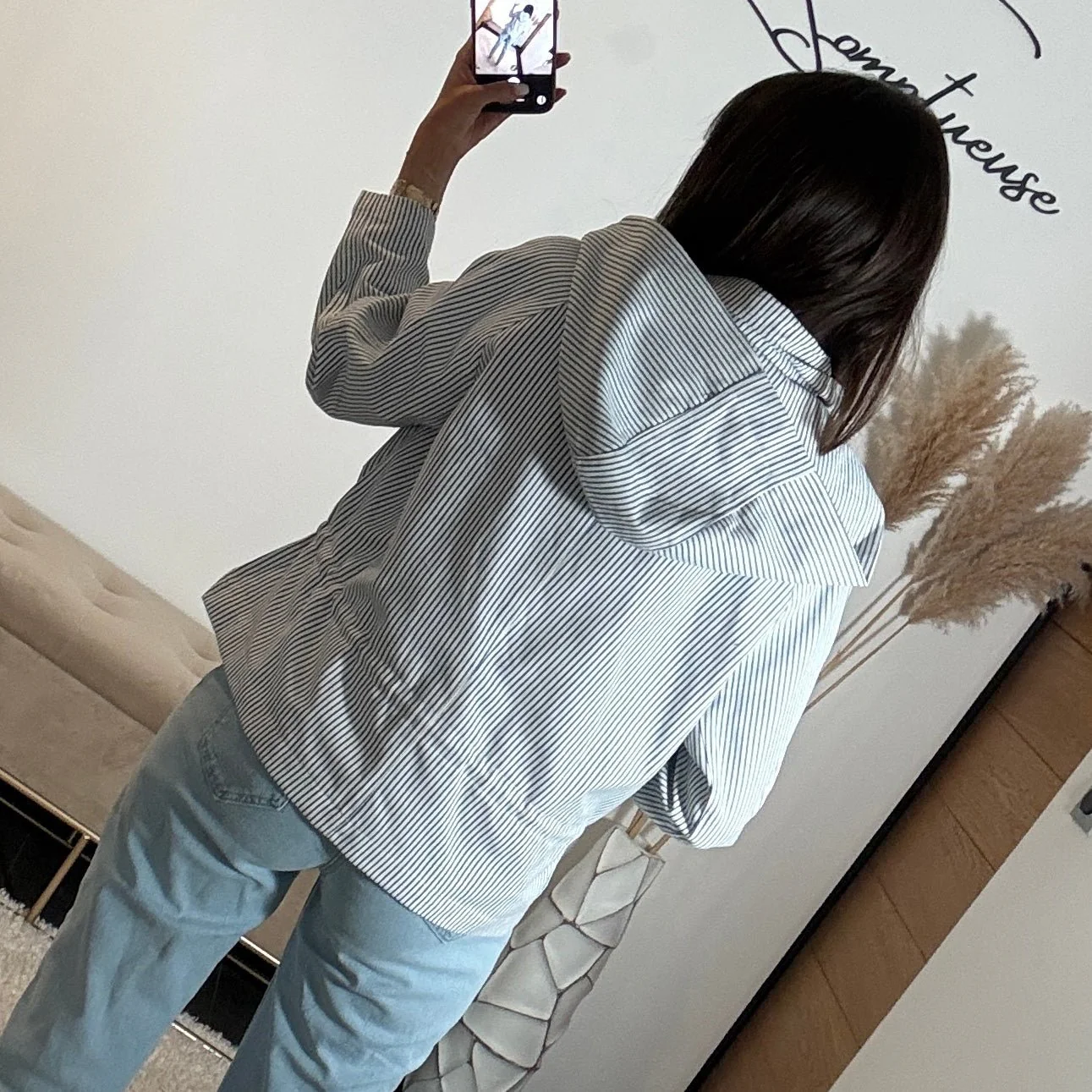 VESTE RAYEE BLEU MELIA - Image 4
