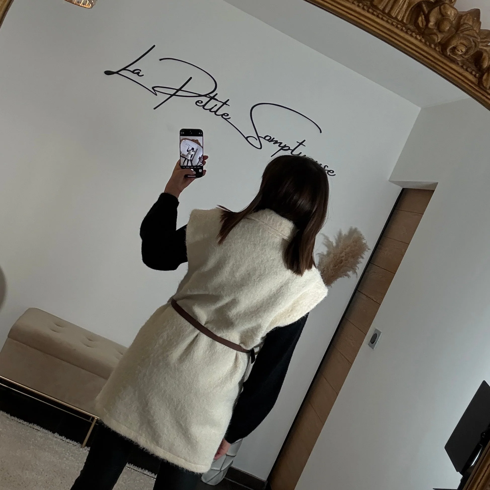 VESTE SANS MANCHE ECRU AUREL - Image 3